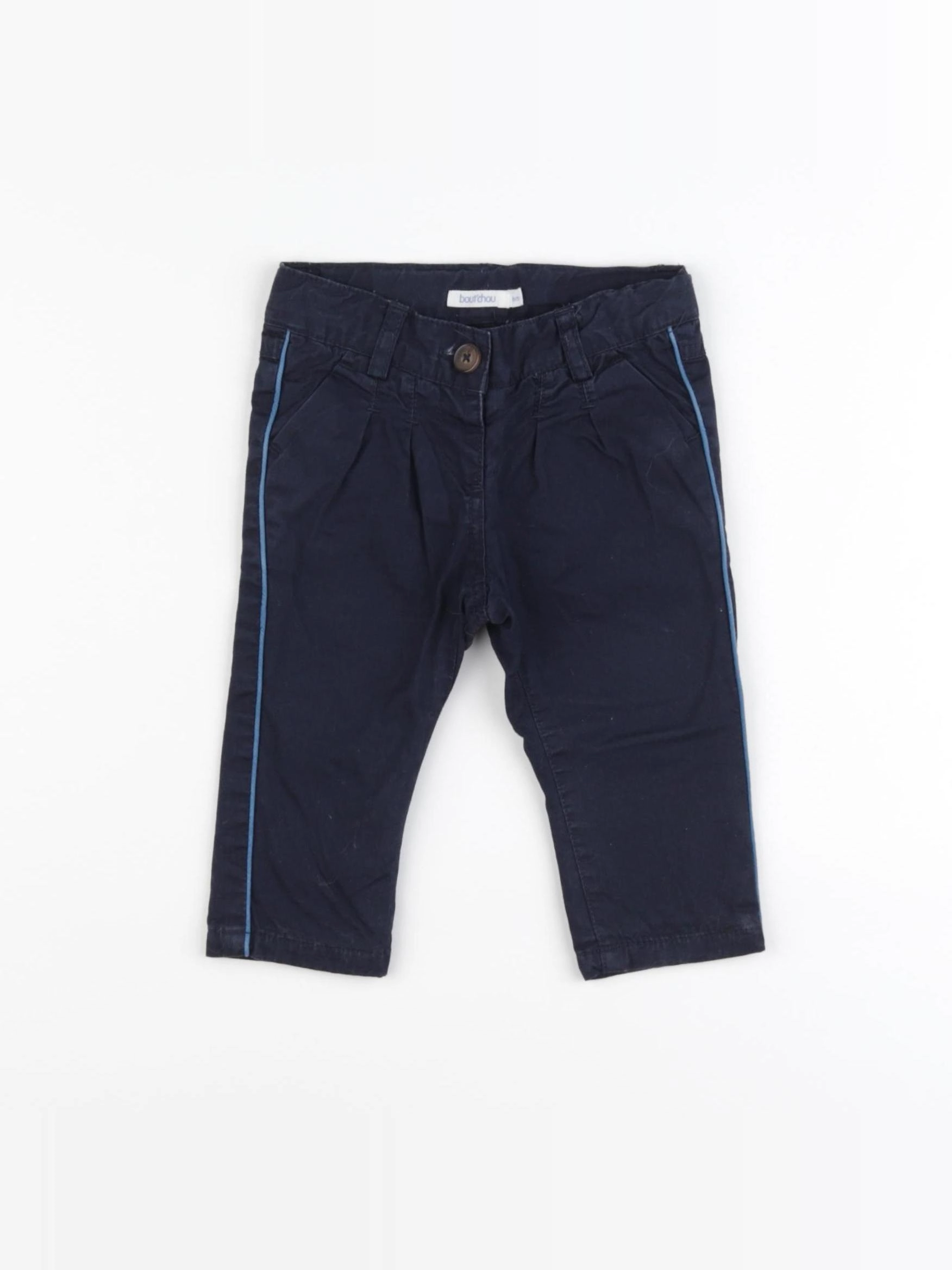 Boutchou - pantalon bleu - 6 mois