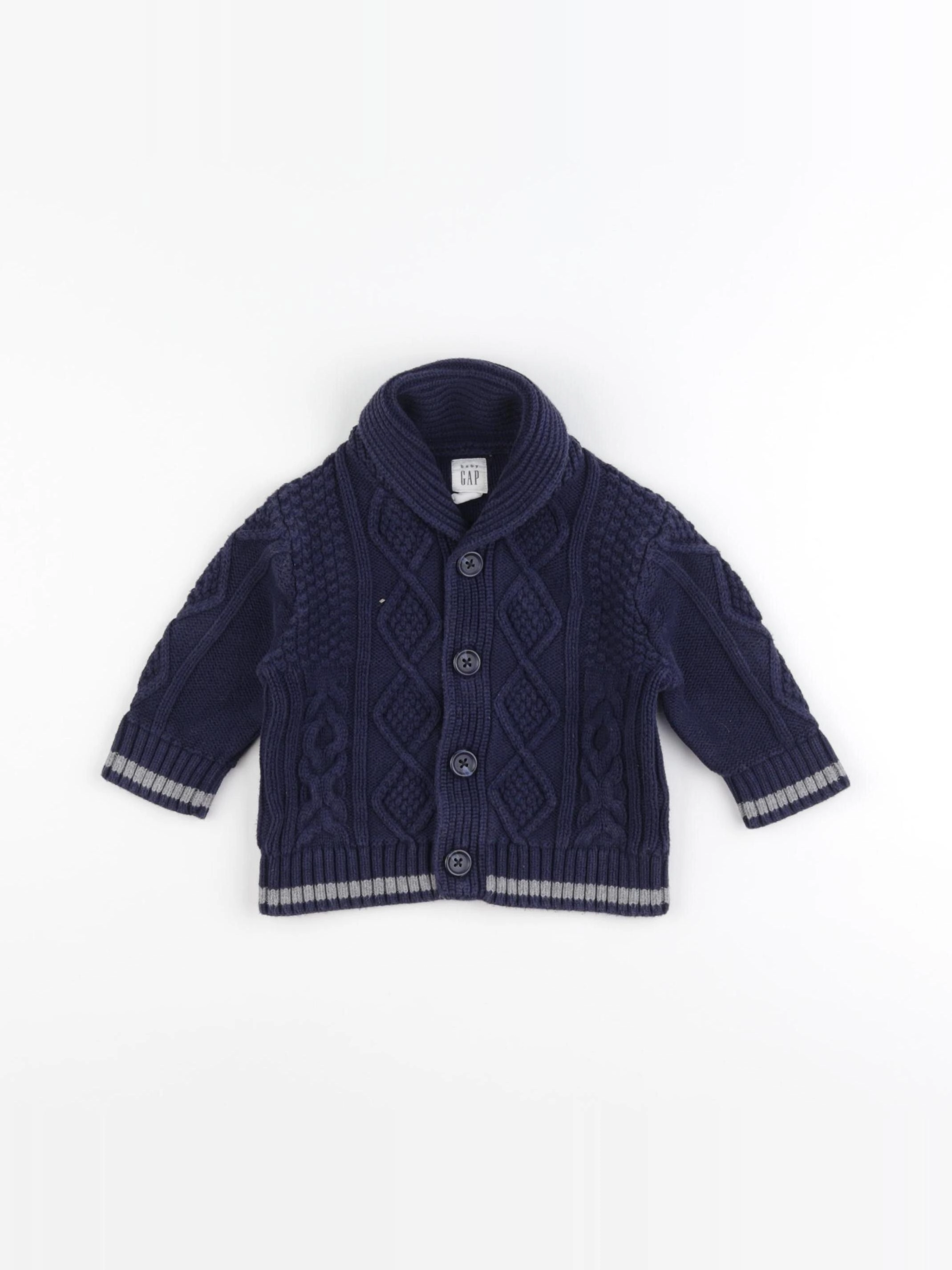 GAP - gilet bleu - 3/6 mois