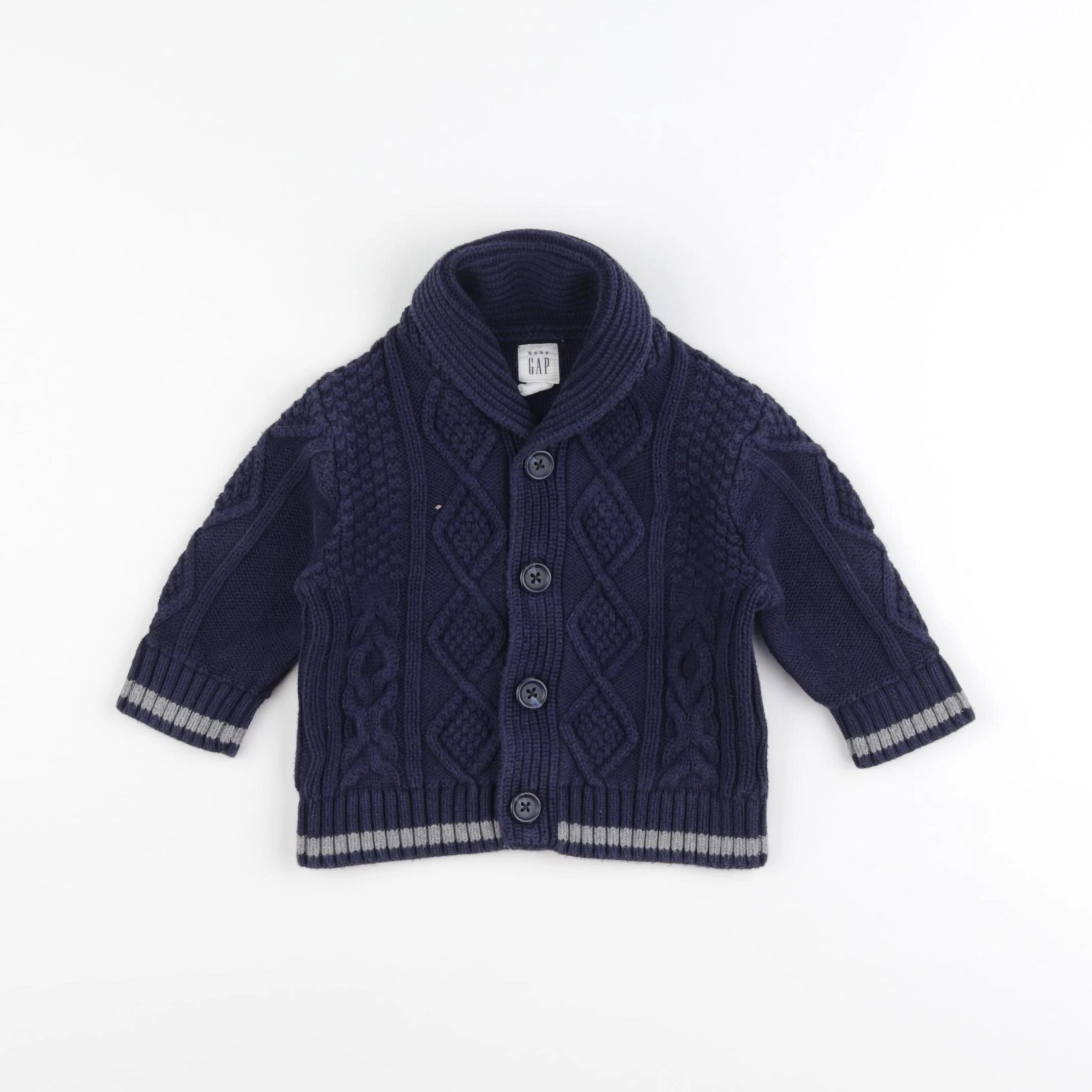 GAP - gilet bleu - 3/6 mois