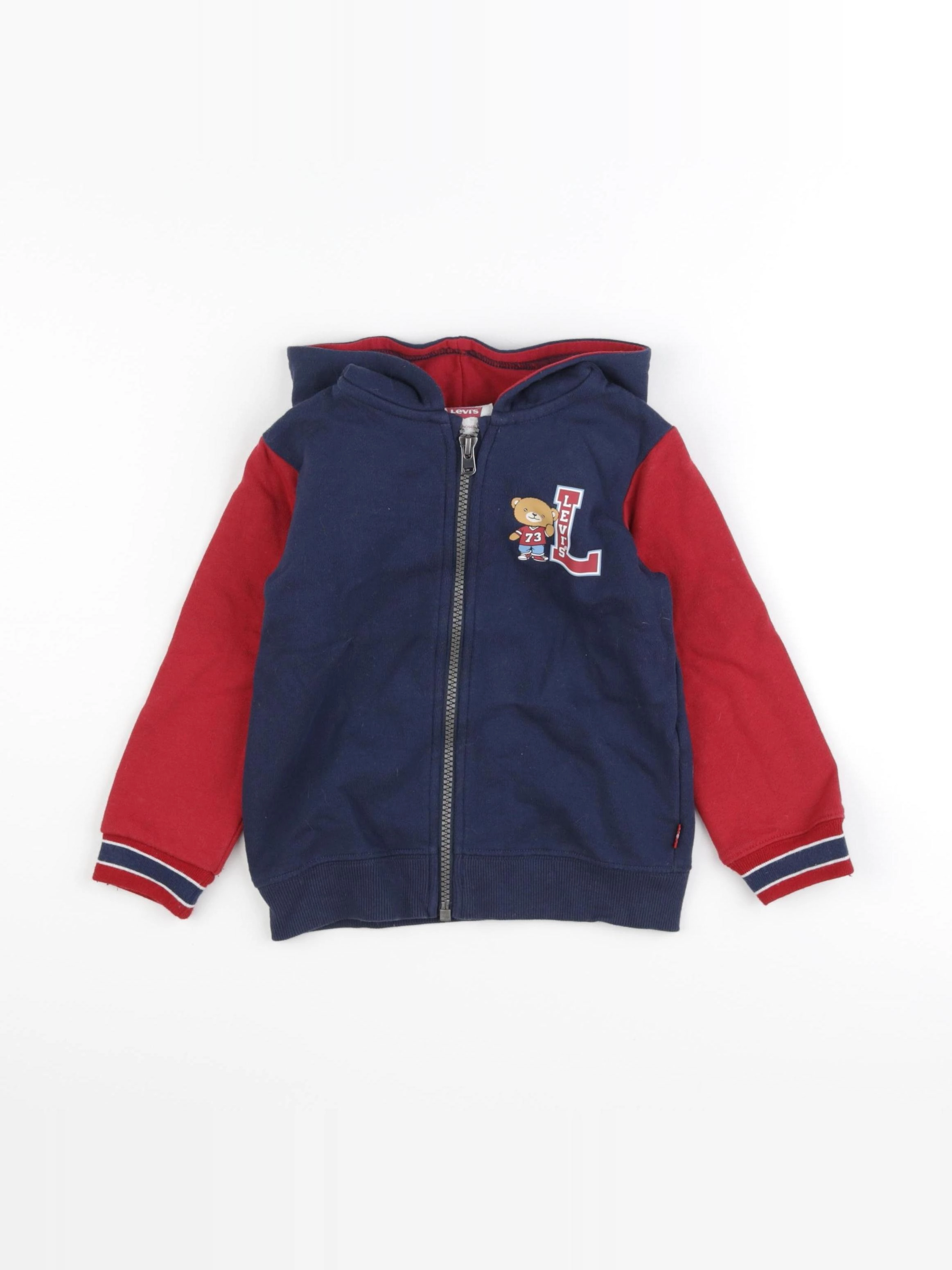 Levi's - sweat bleu, rouge - 36 mois
