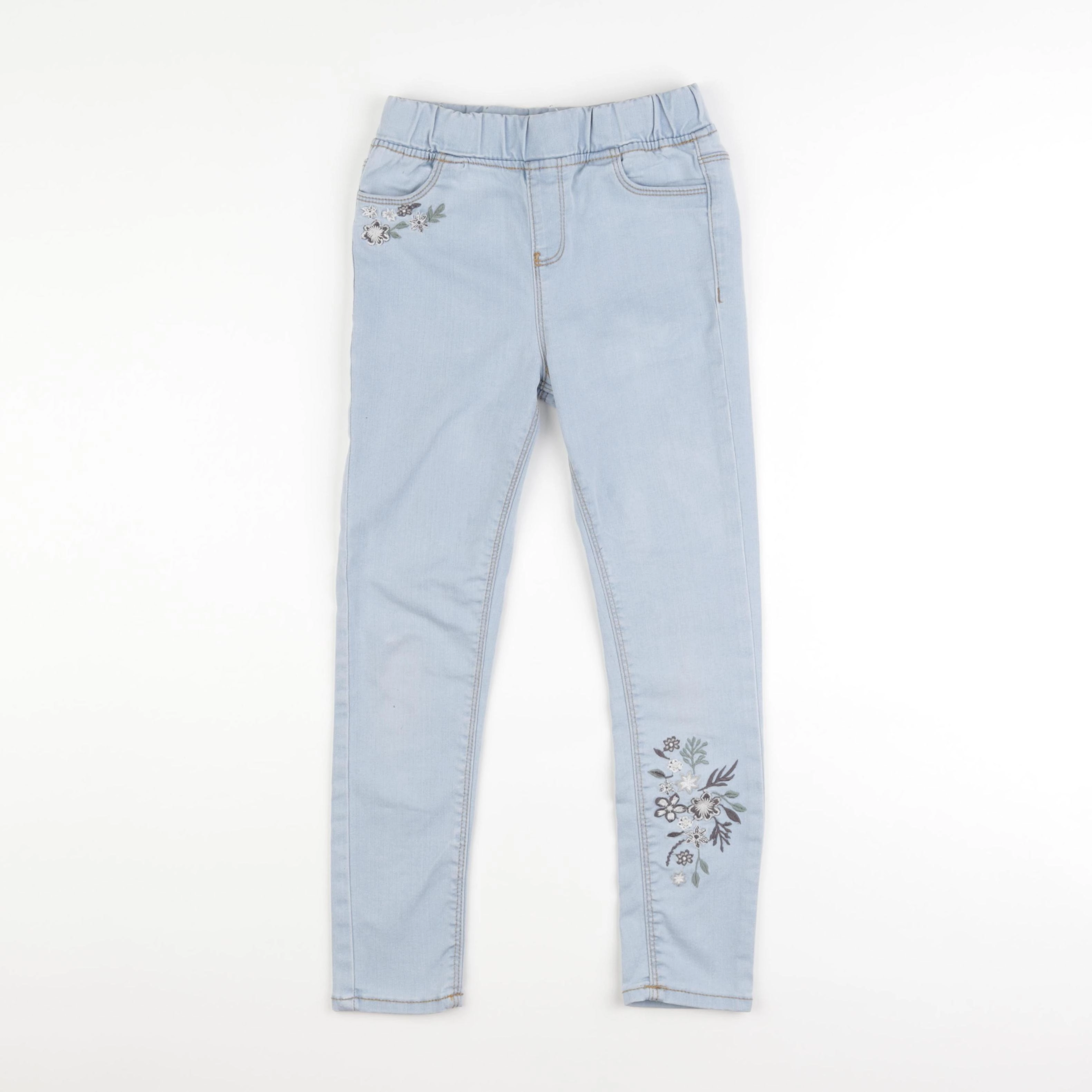 Vertbaudet - jegging bleu - 8 ans