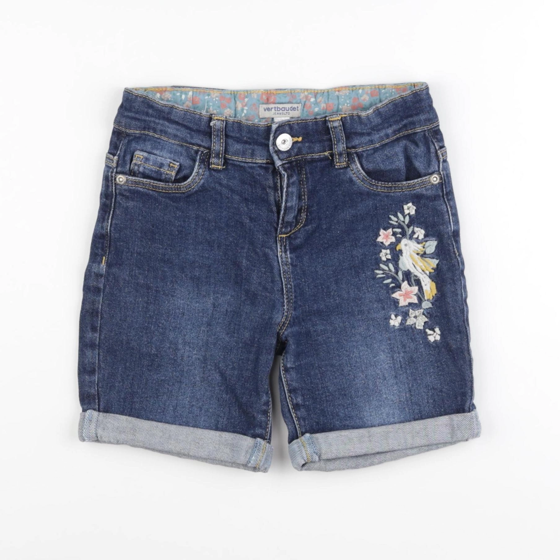 Vertbaudet - short bleu - 8 ans