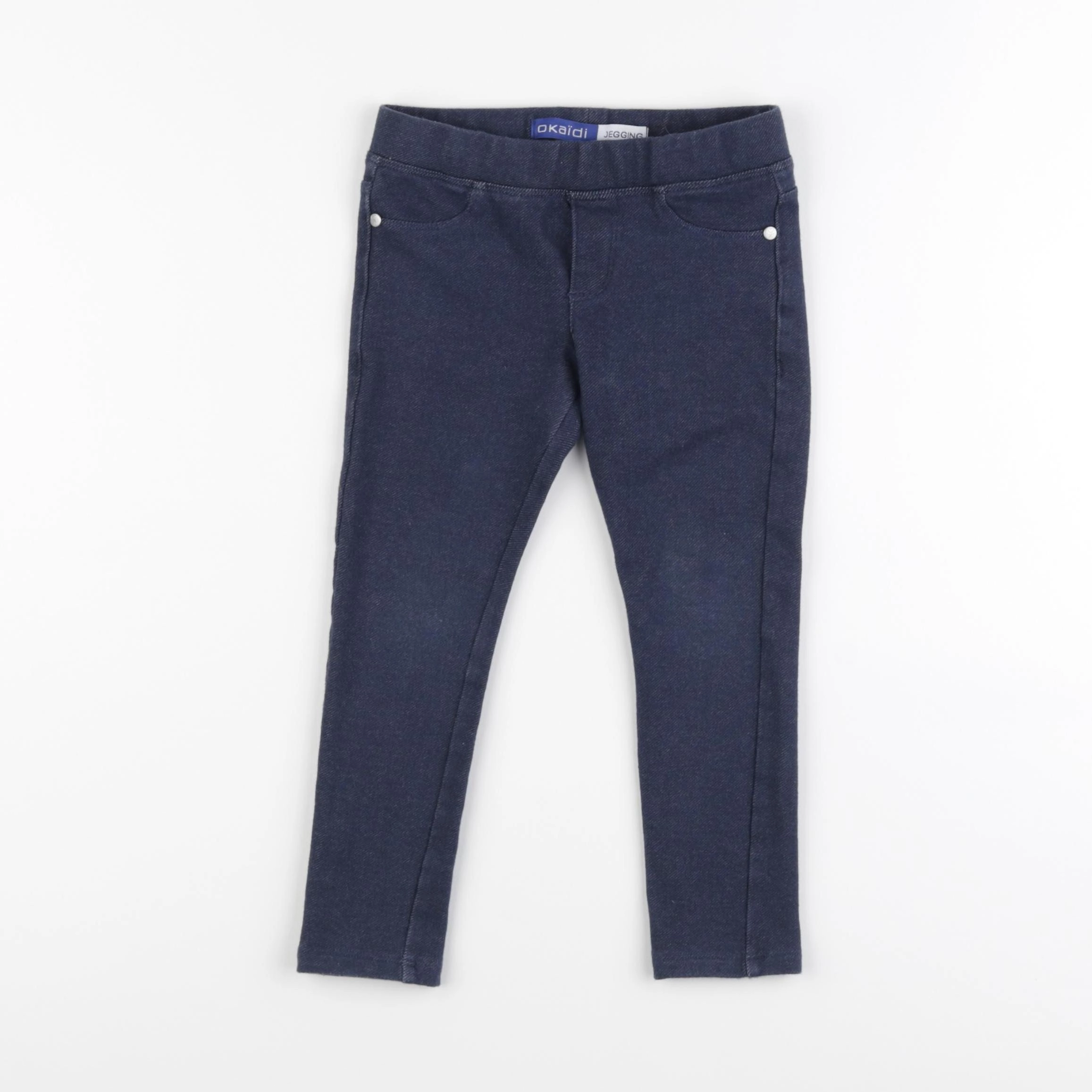 Okaidi - jegging doublé bleu - 3 ans