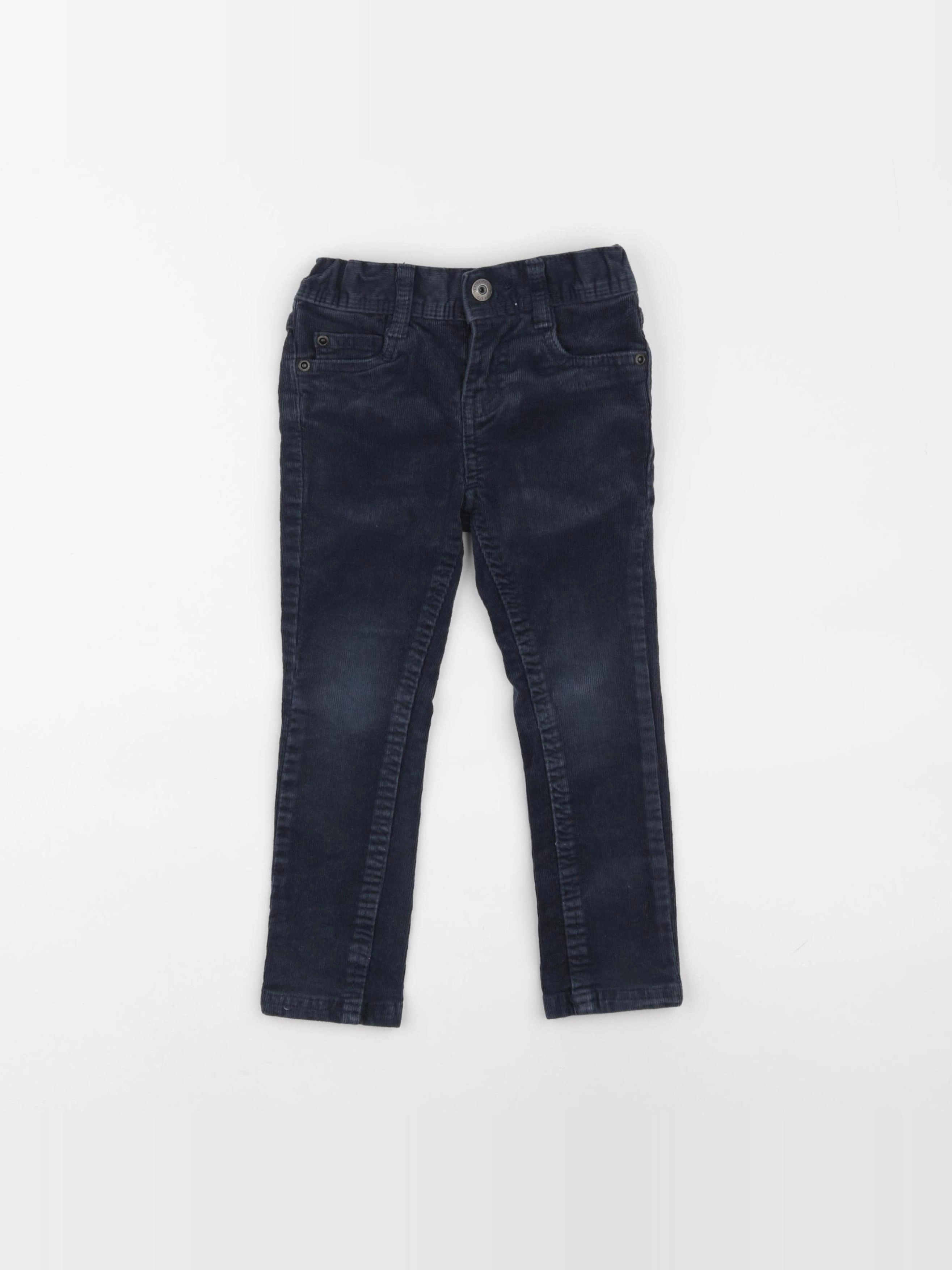 Vertbaudet - pantalon bleu - 3 ans
