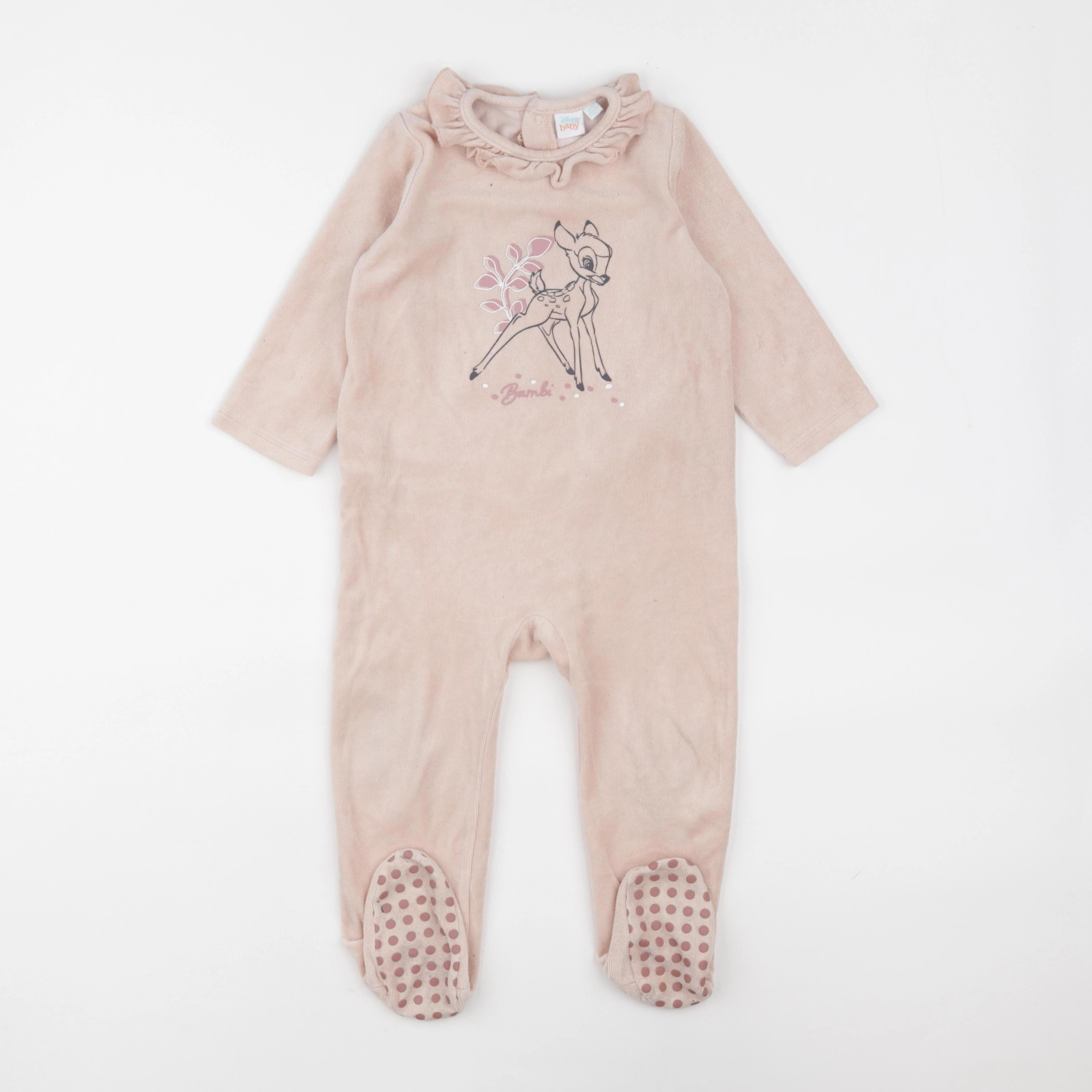 Vertbaudet - pyjama velours rose - 2 ans