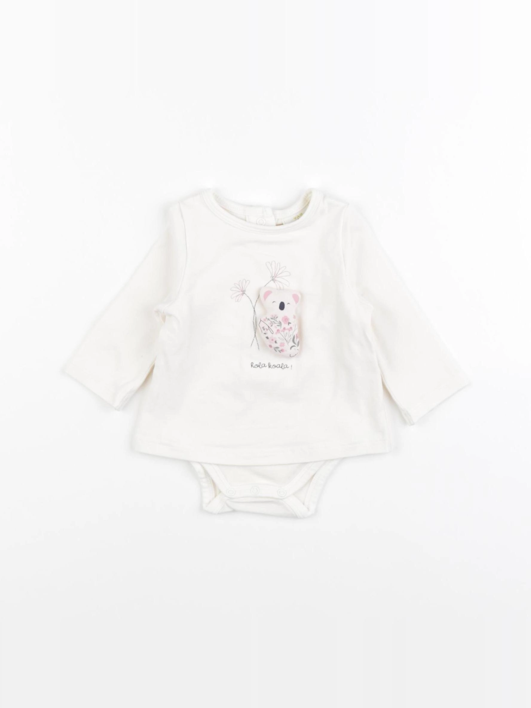 Tape à l'oeil - body tee-shirt blanc - 1 mois