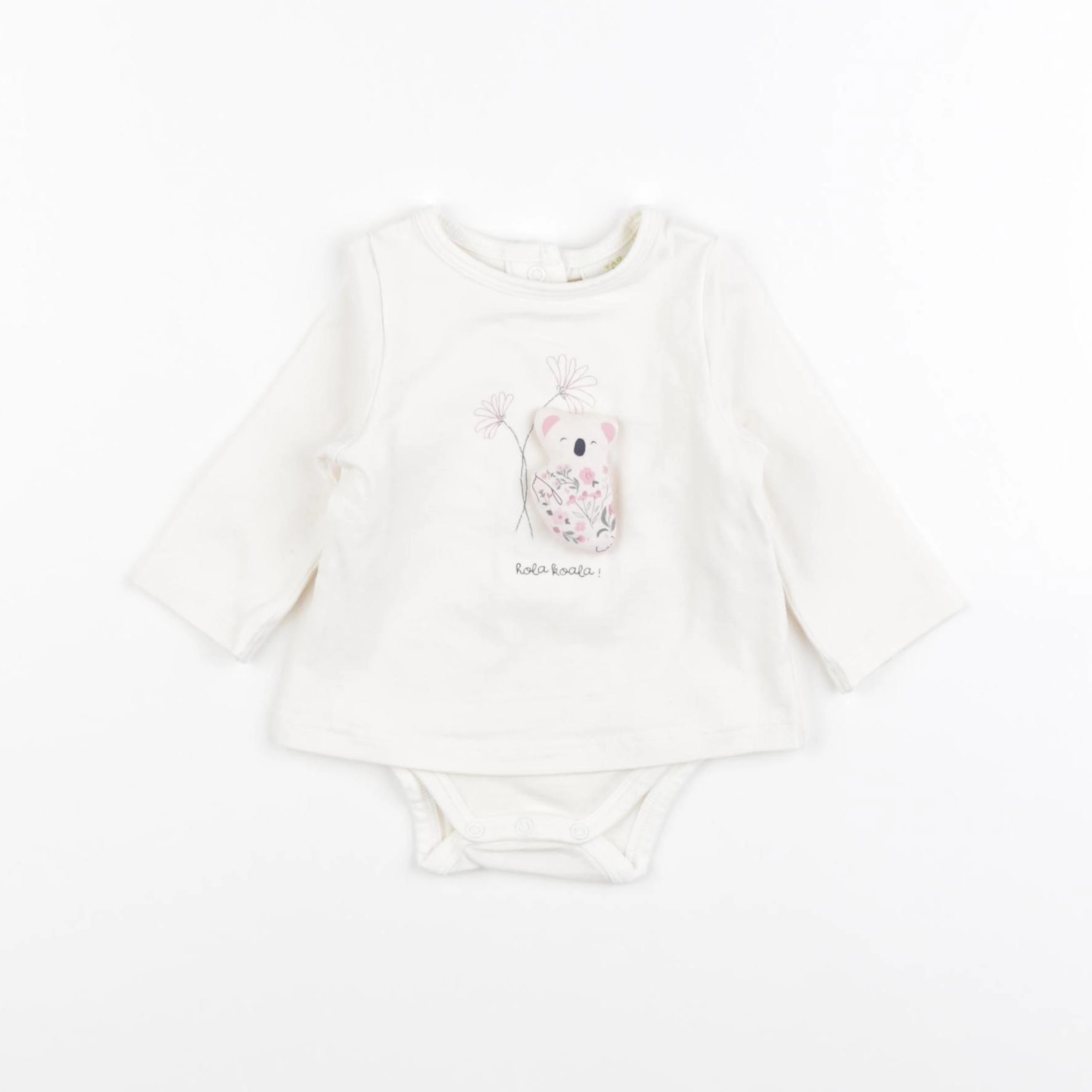 Tape à l'oeil - body tee-shirt blanc - 1 mois