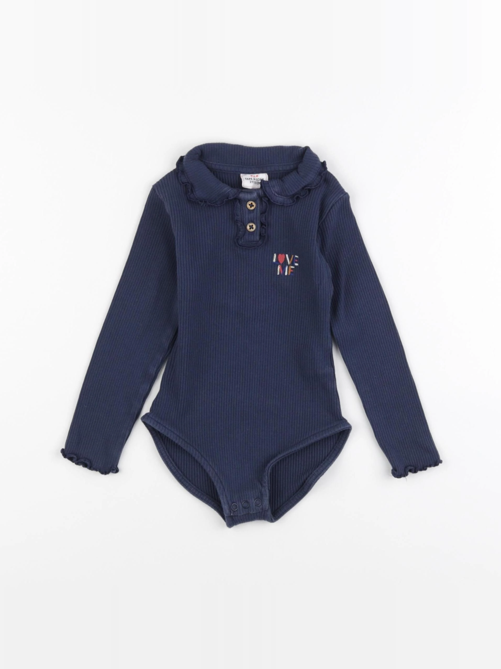 Tape à l'oeil - body à col bleu - 2 ans