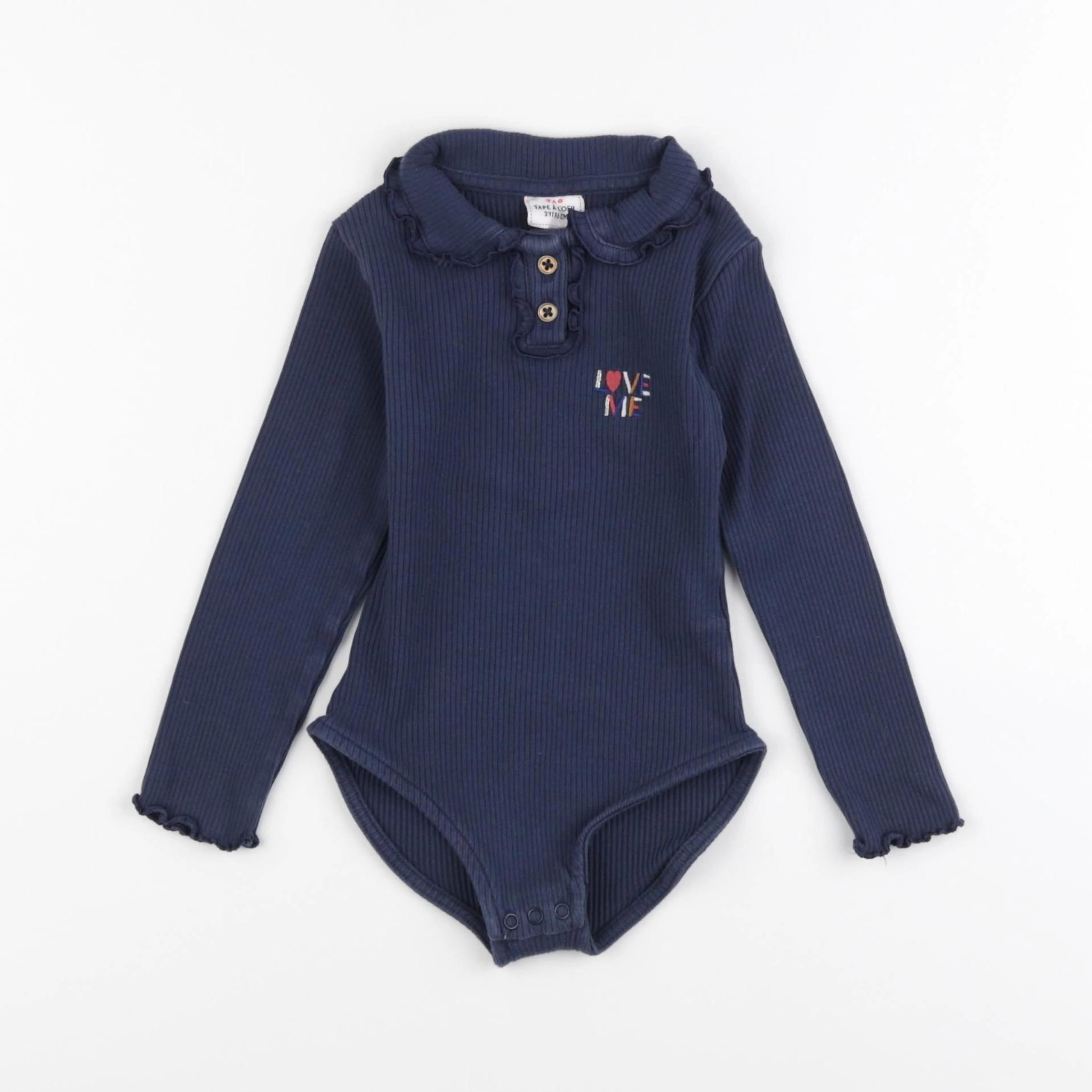 Tape à l'oeil - body à col bleu - 2 ans