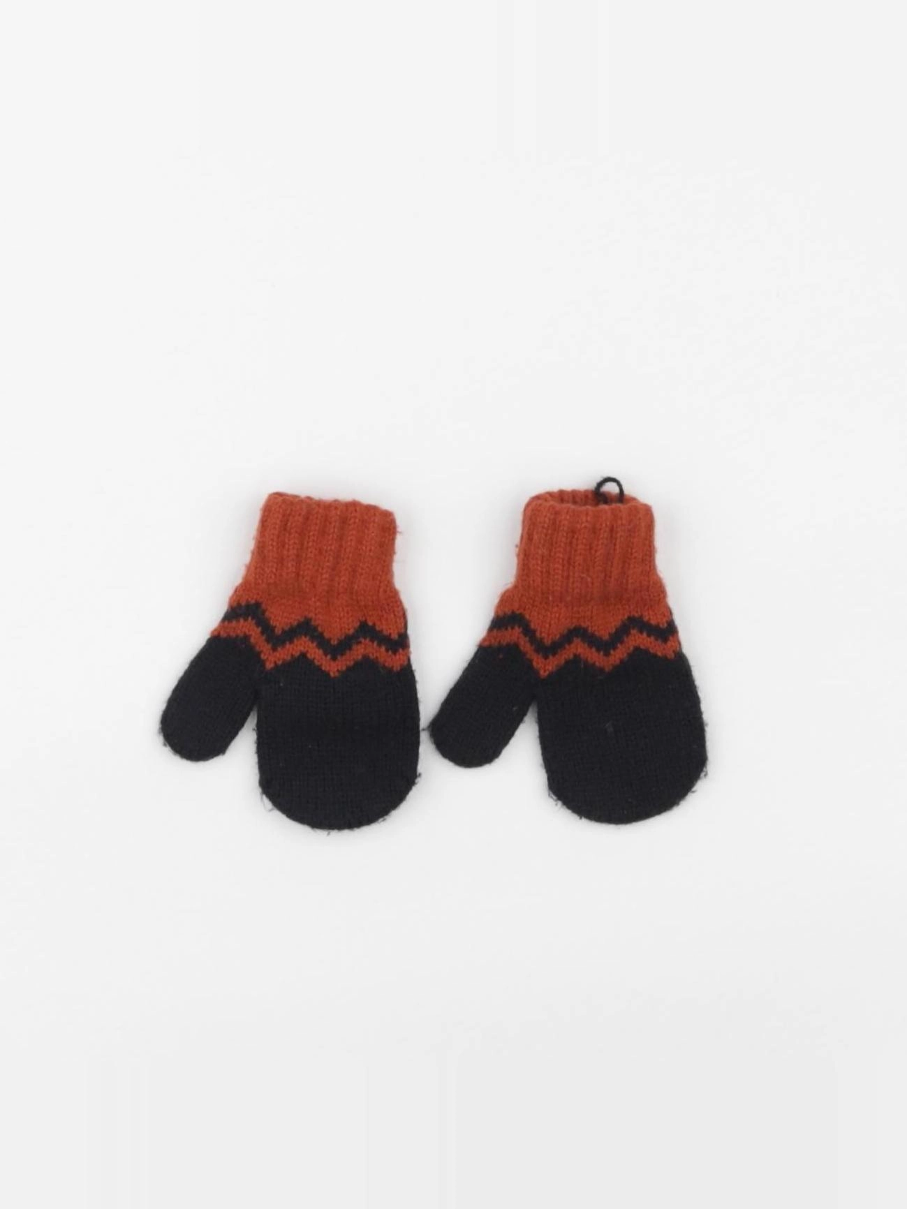 La Redoute - moufles bleu, marron - 3/6 mois