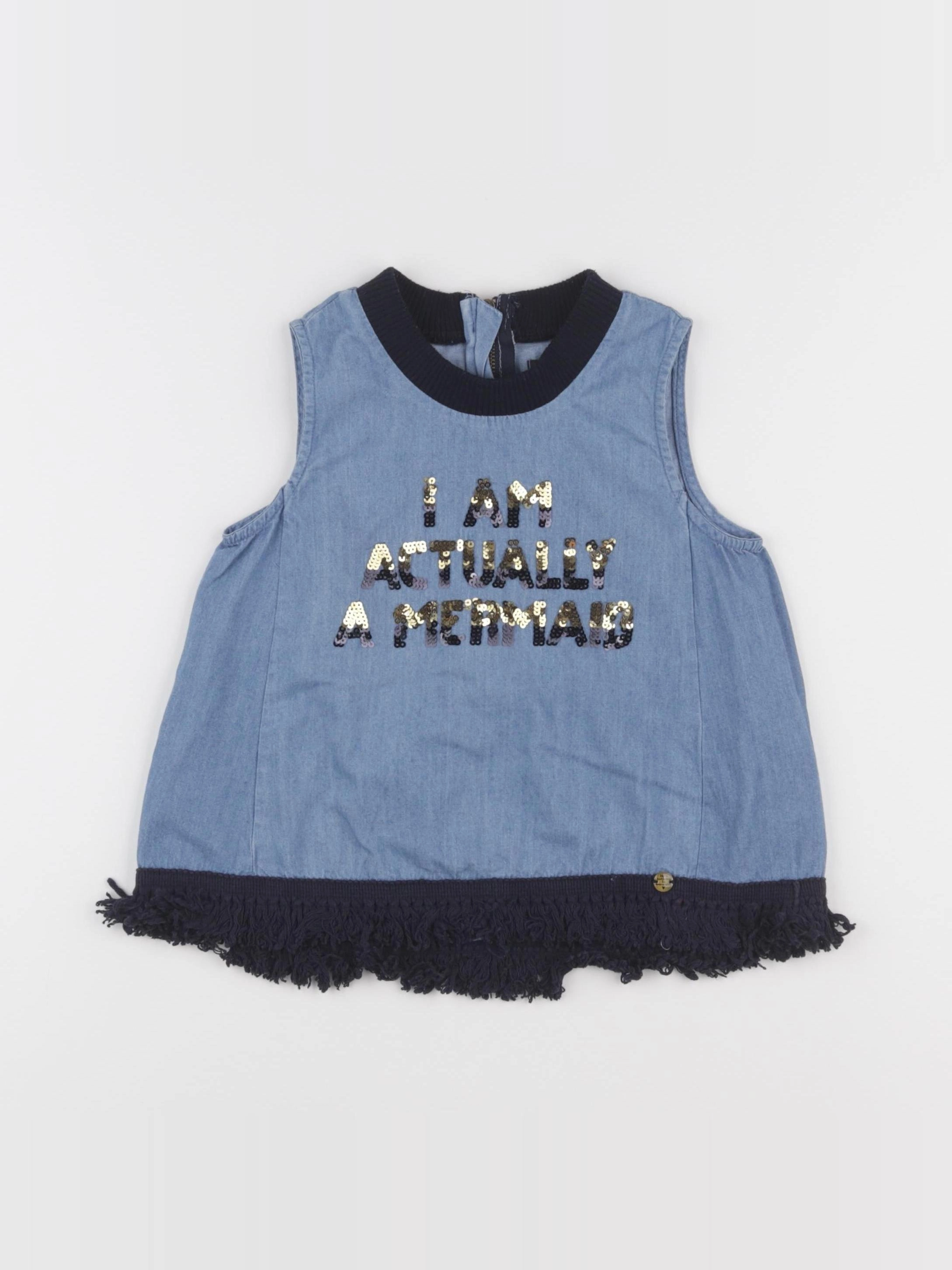 IKKS - blouse bleu - 6 ans