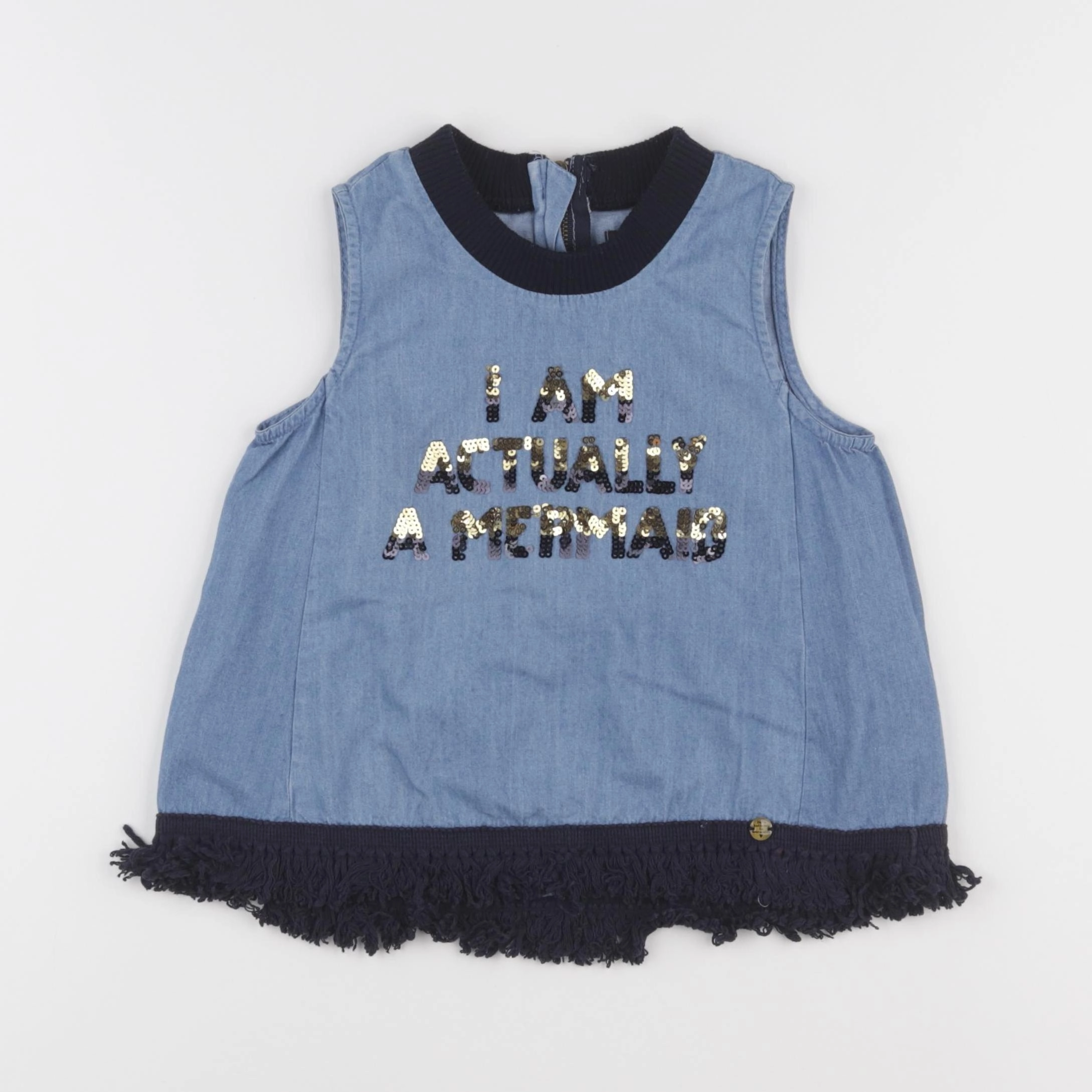 IKKS - blouse bleu - 6 ans