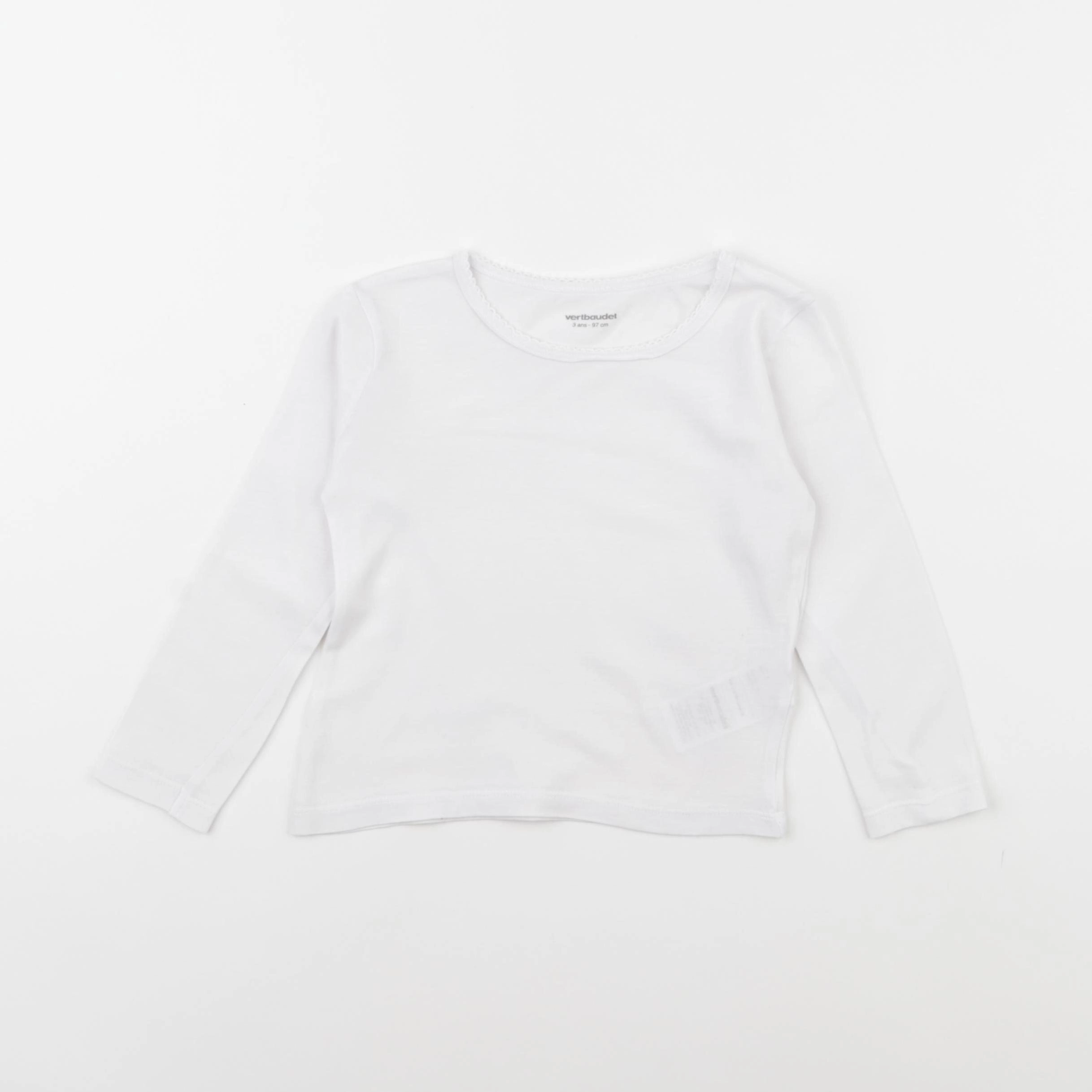 Vertbaudet - maillot de corps blanc - 3 ans