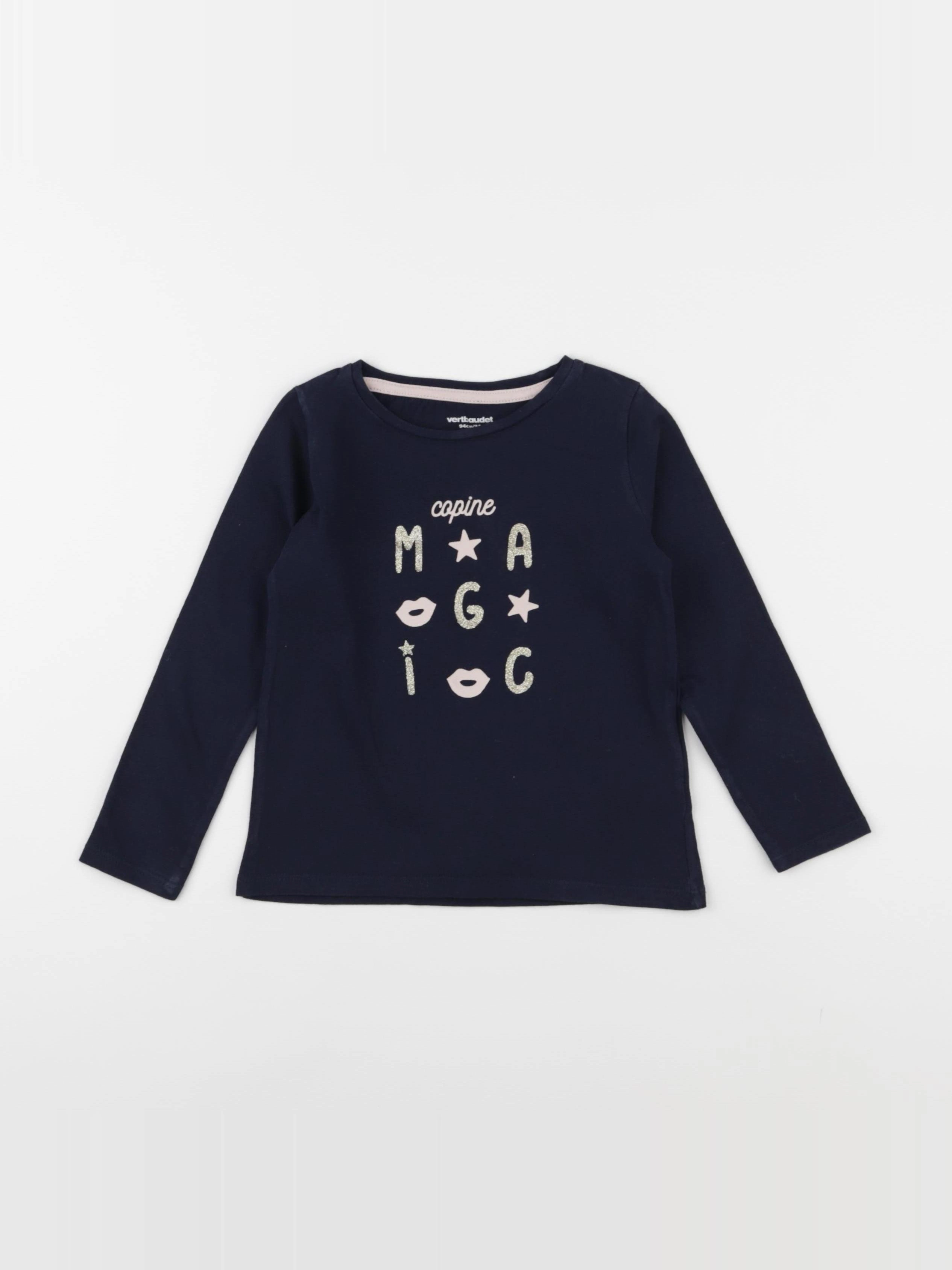 Vertbaudet - tee-shirt bleu - 3 ans