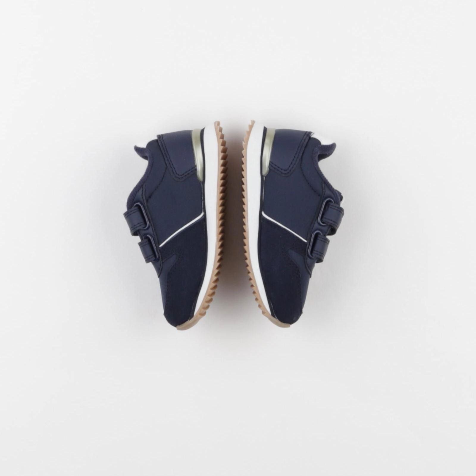 Vertbaudet - tennis à scratch/ lacets bleu - pointure 24