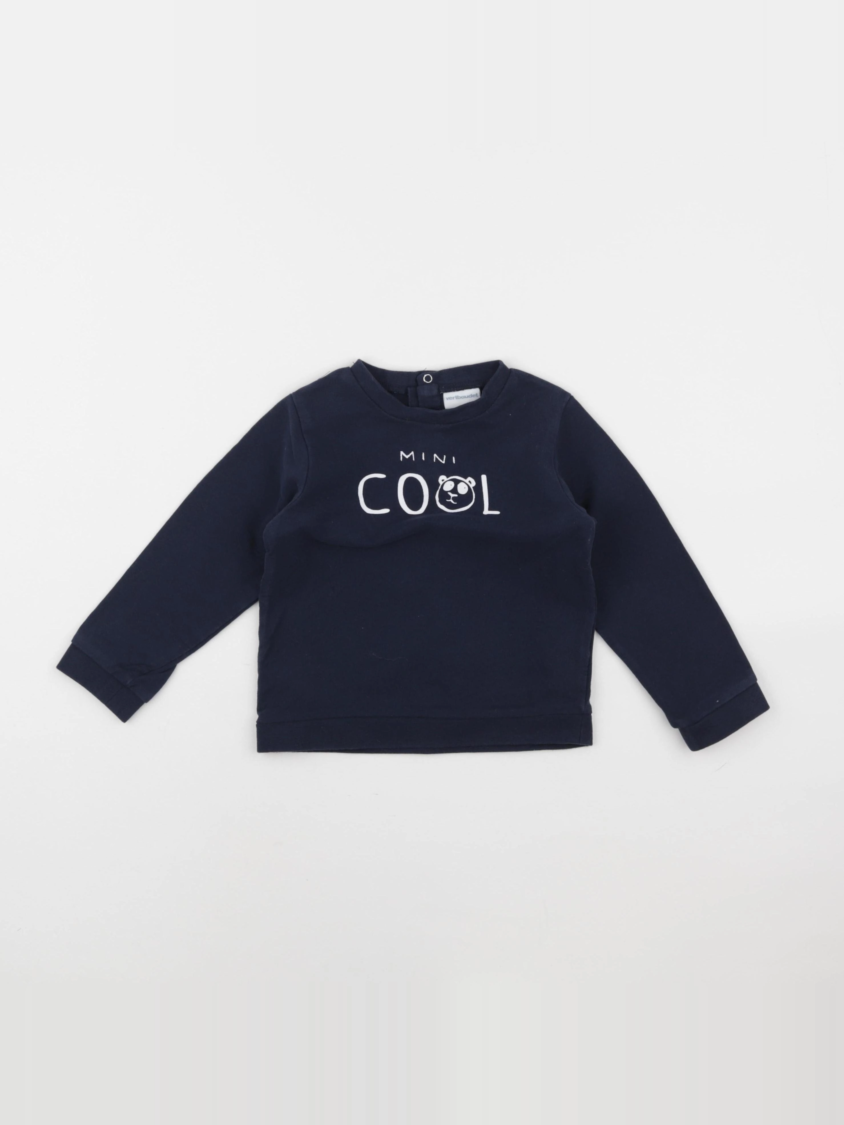 Vertbaudet - sweat bleu - 36 mois