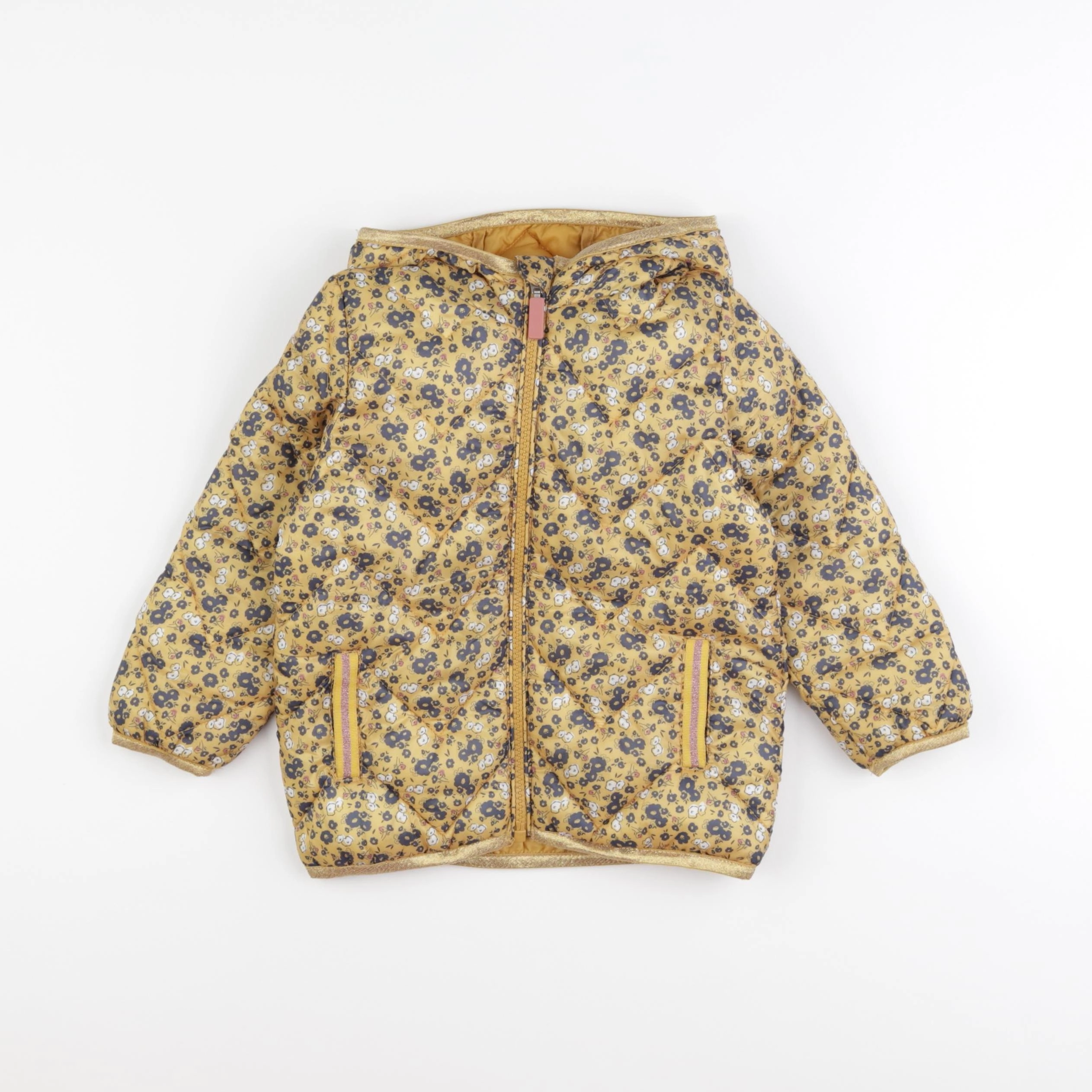 Vertbaudet - doudoune jaune - 3 ans