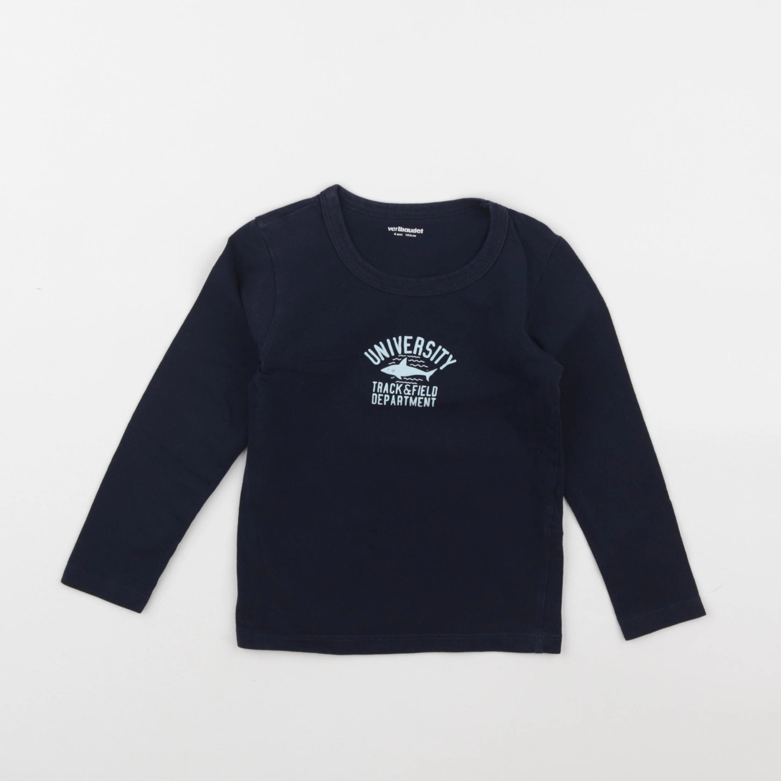 Vertbaudet - maillot de corps bleu - 4 ans