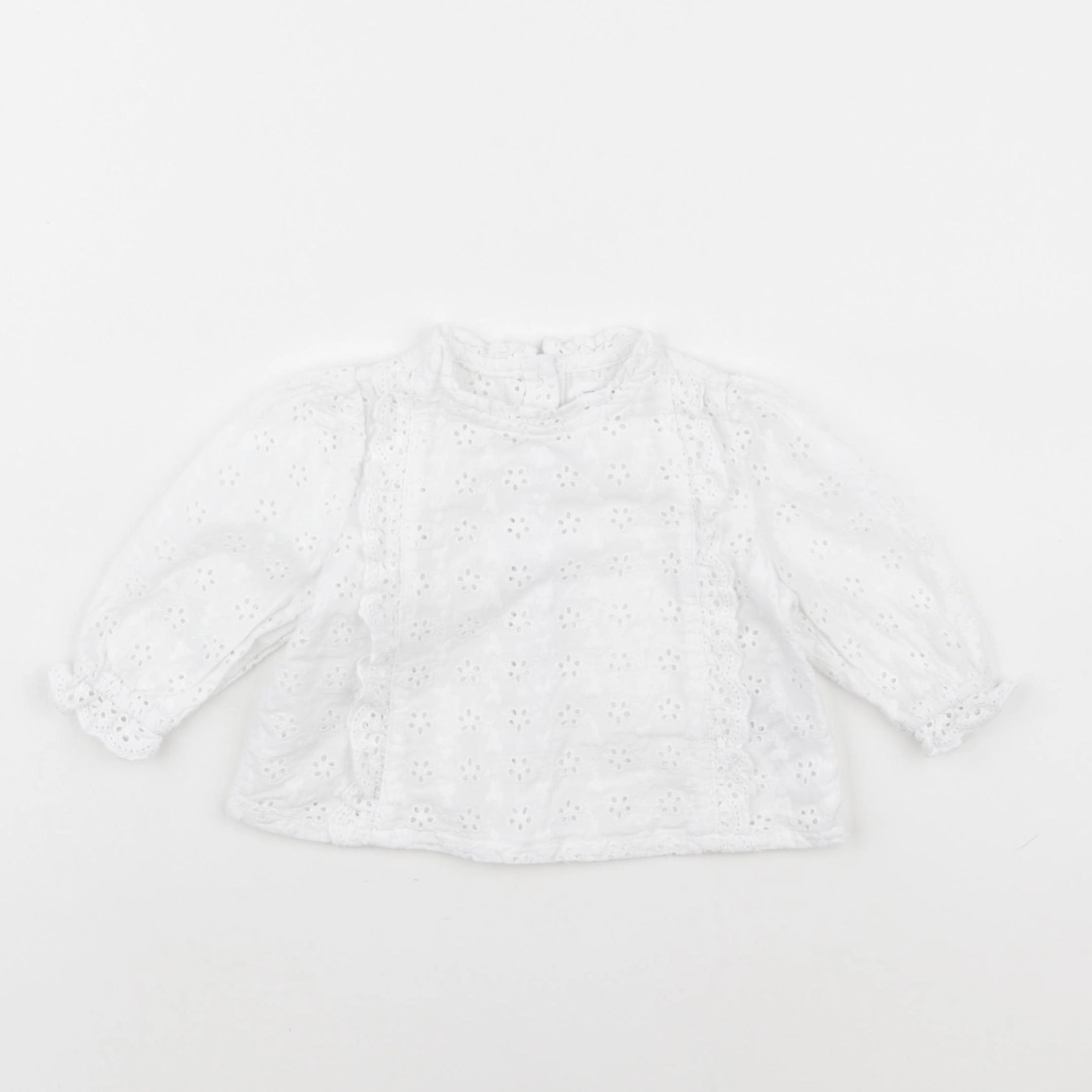 Vertbaudet - blouse blanc - 6 mois