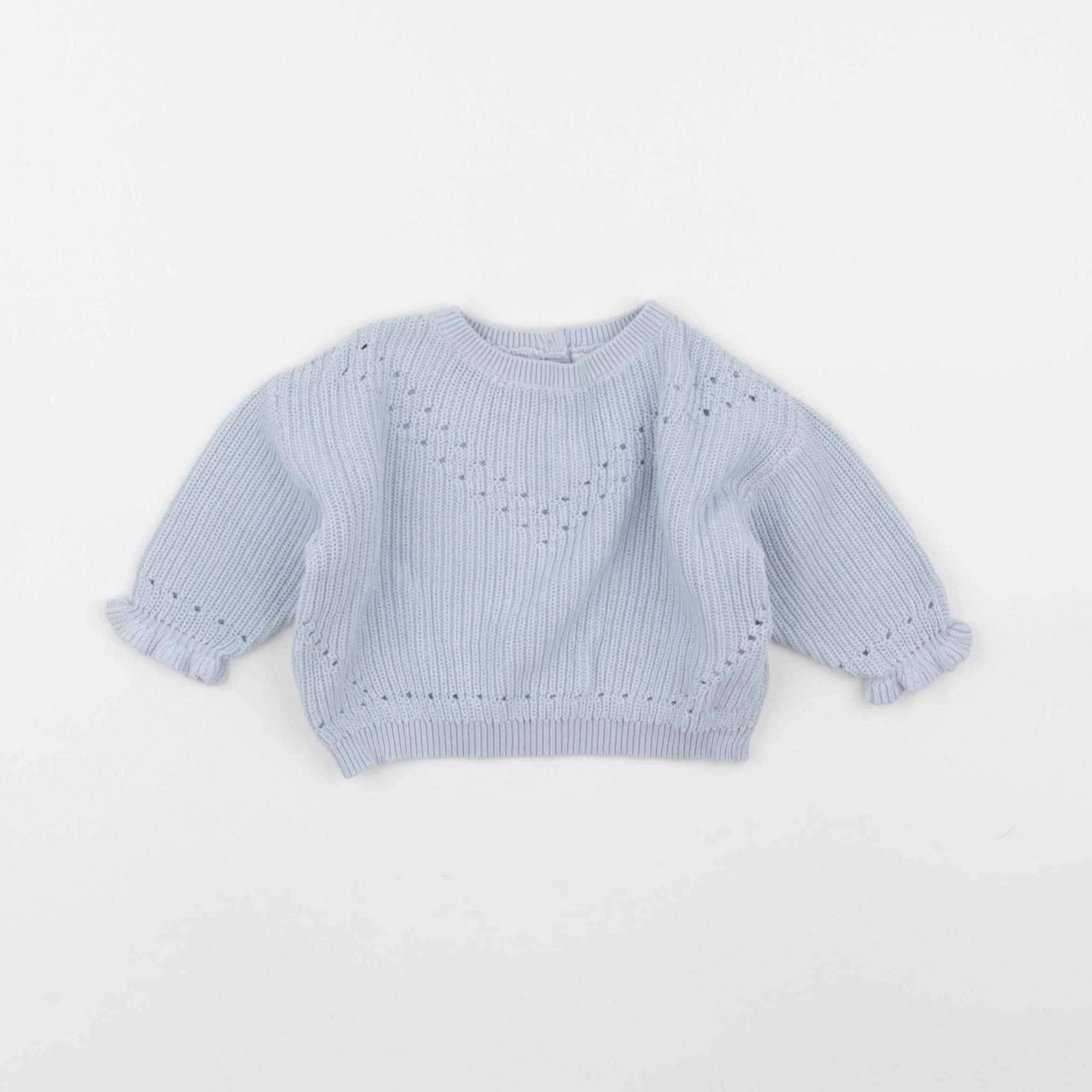 Vertbaudet - pull bleu - 6 mois