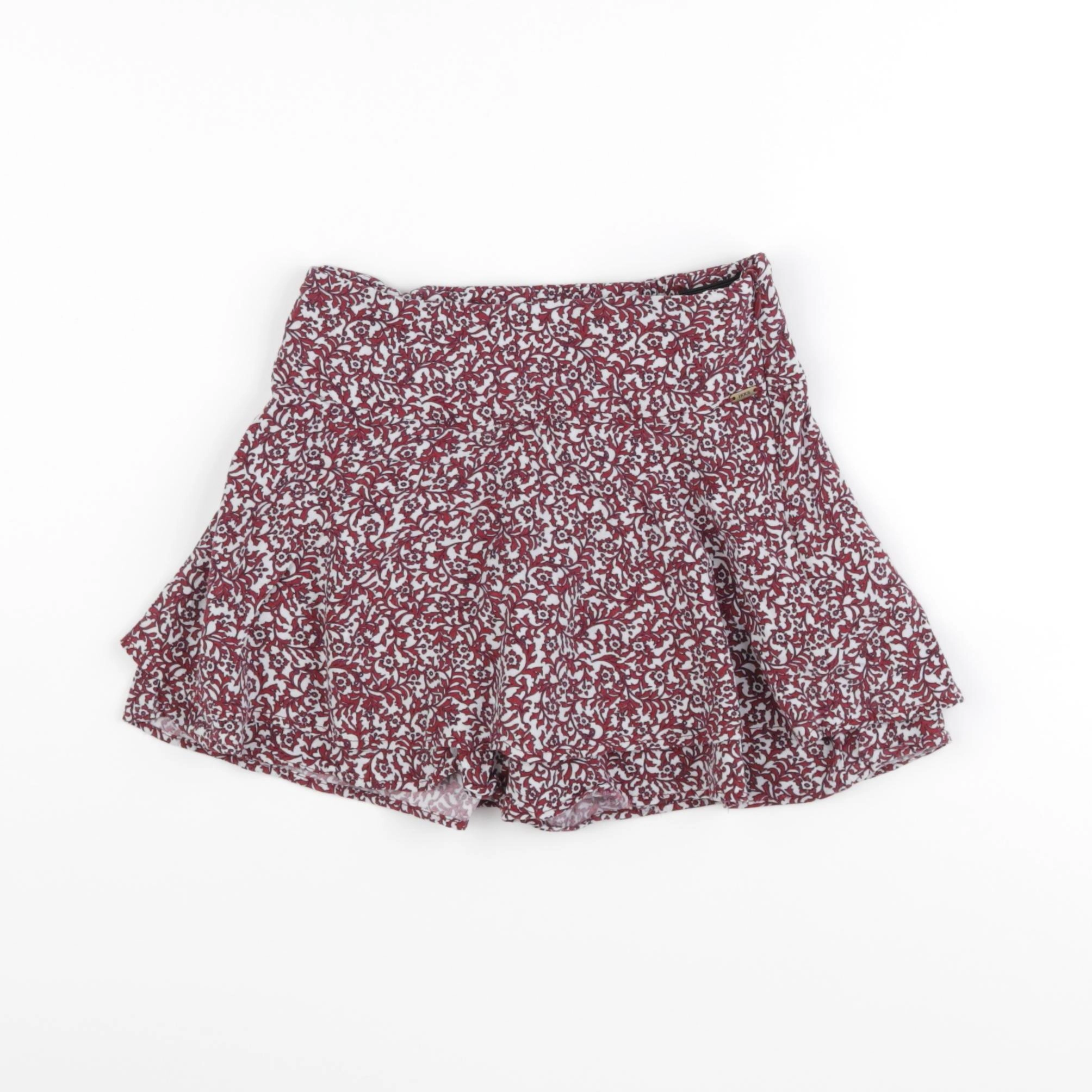 IKKS - jupe short rouge - 6 ans
