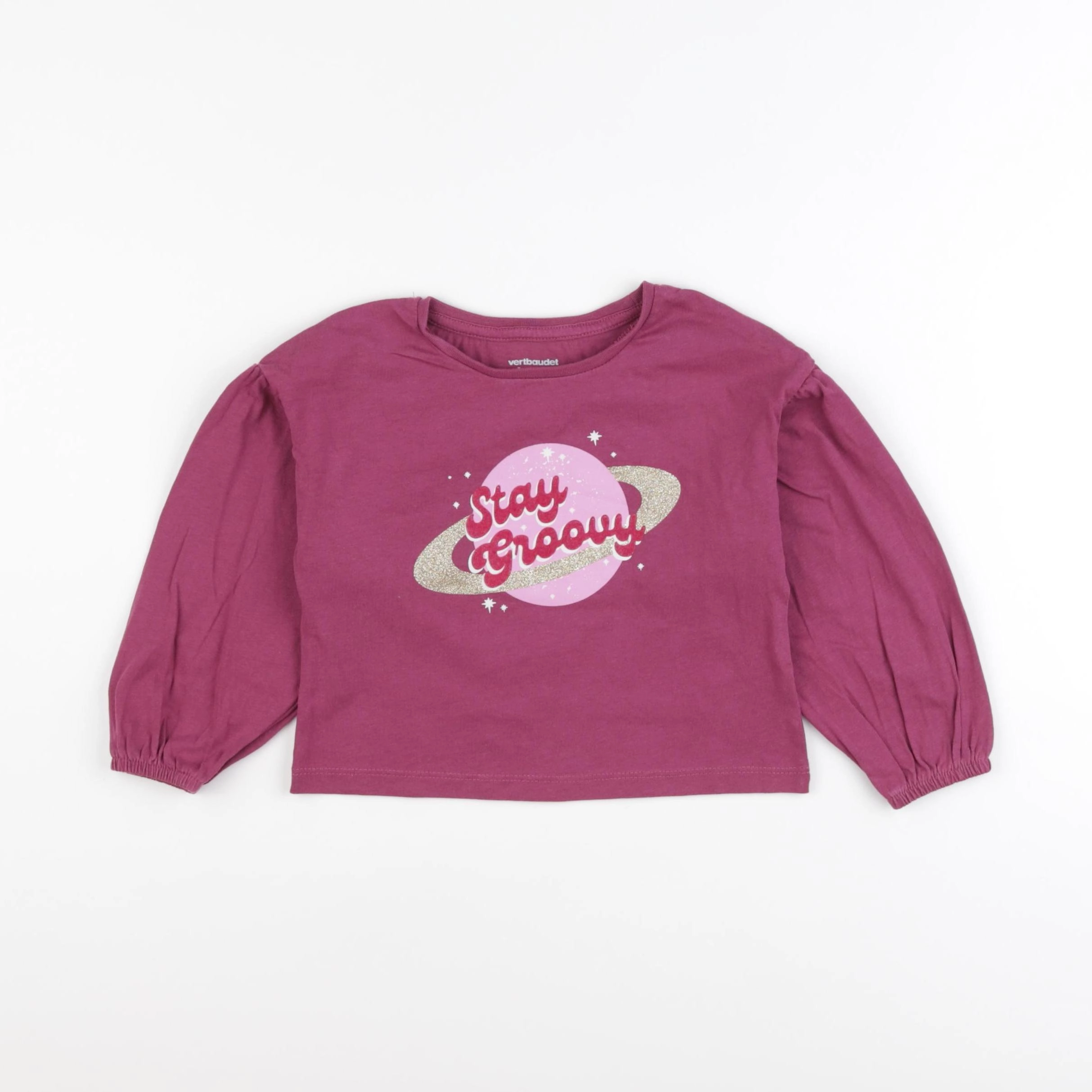 Vertbaudet - tee-shirt rose - 3 ans