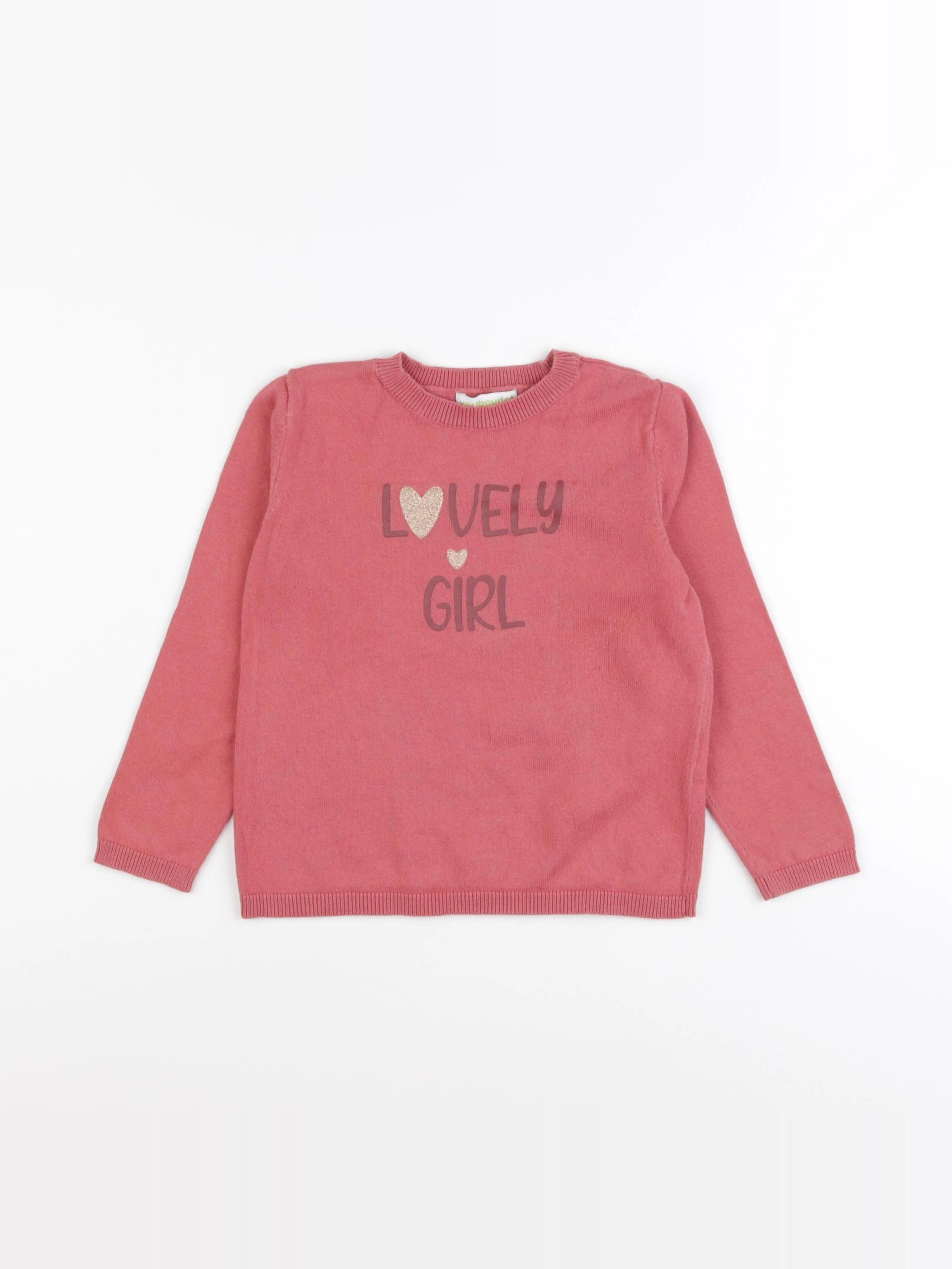 Vertbaudet - pull orange - 3 ans