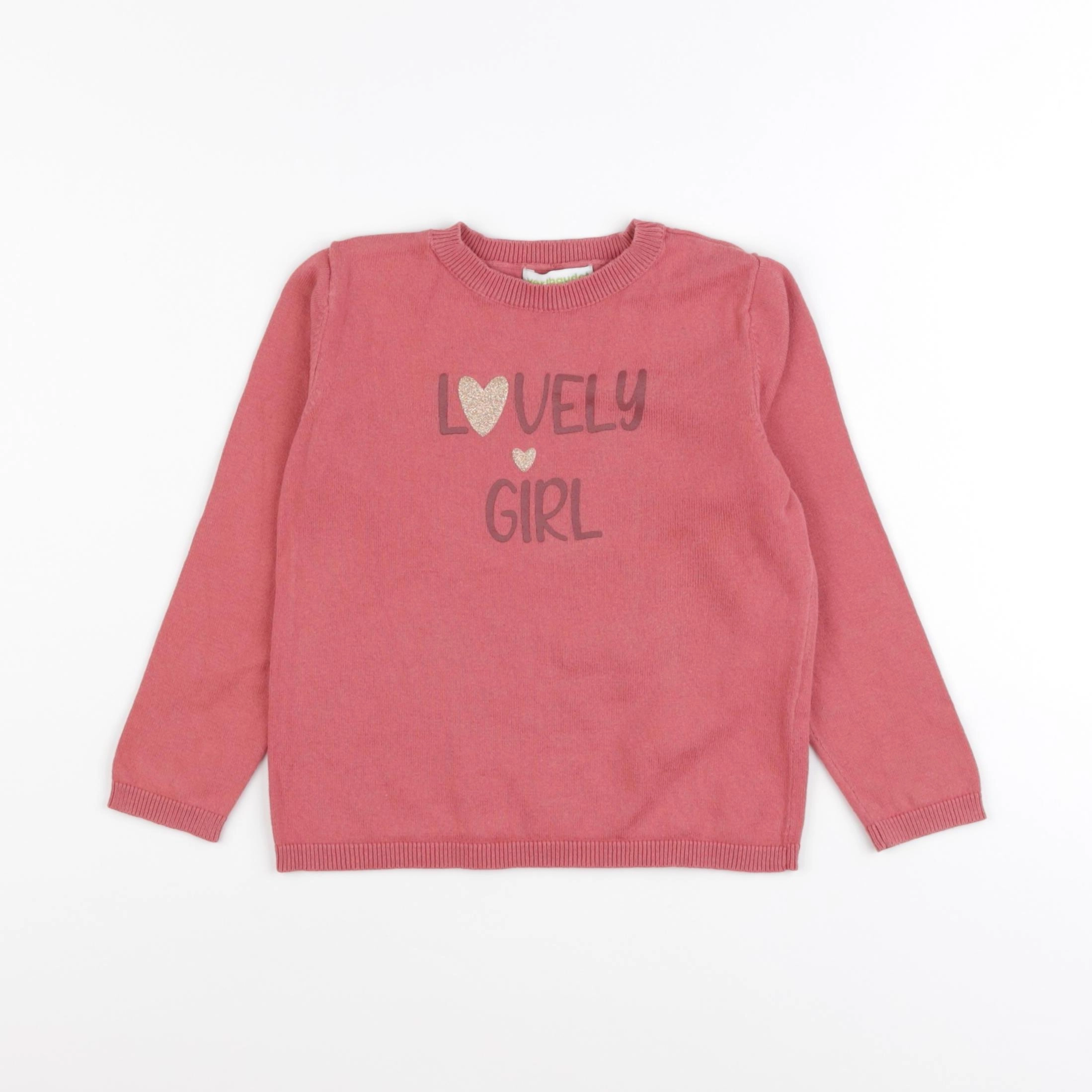 Vertbaudet - pull orange - 3 ans