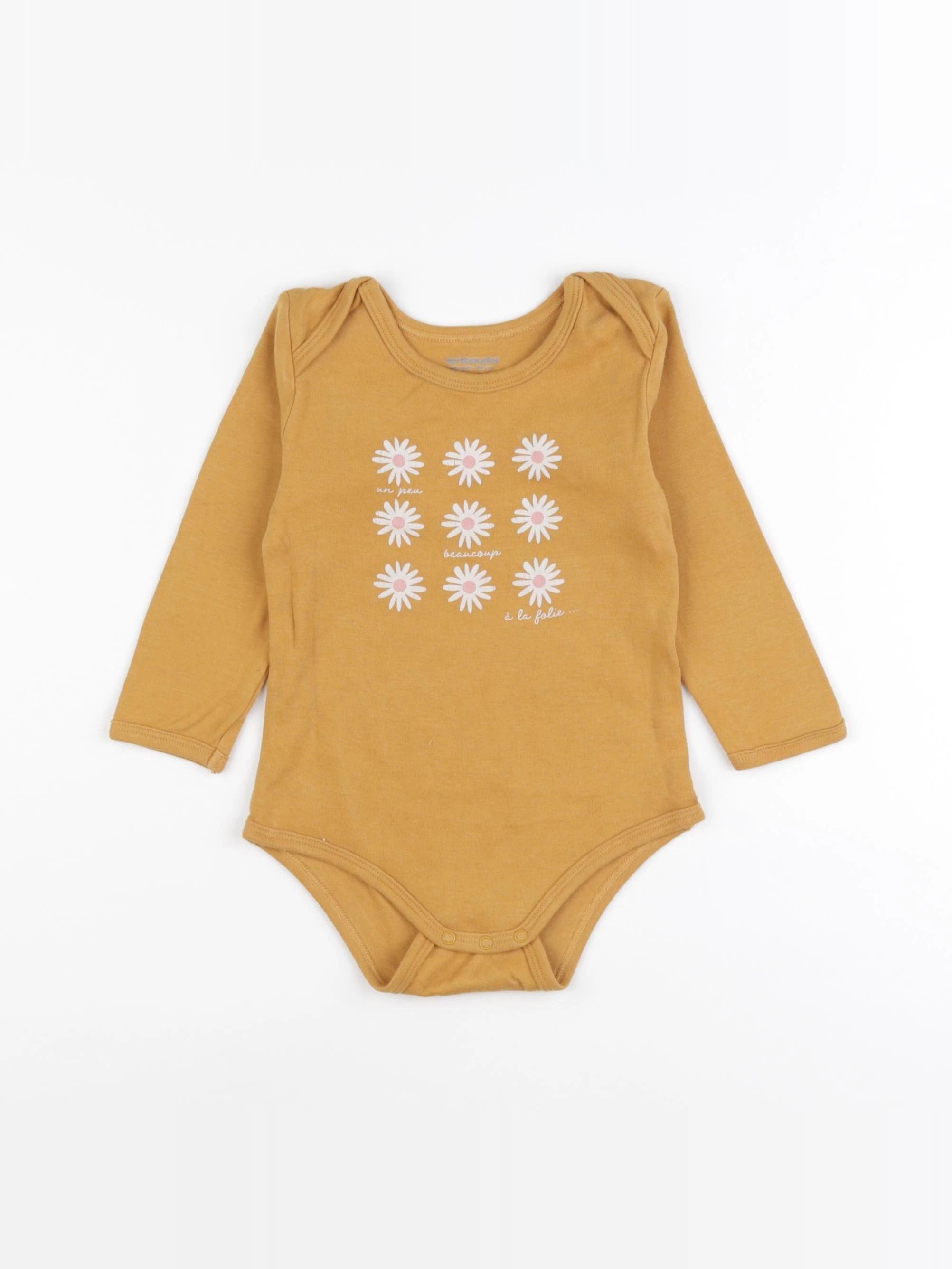 Vertbaudet - body jaune - 36 mois