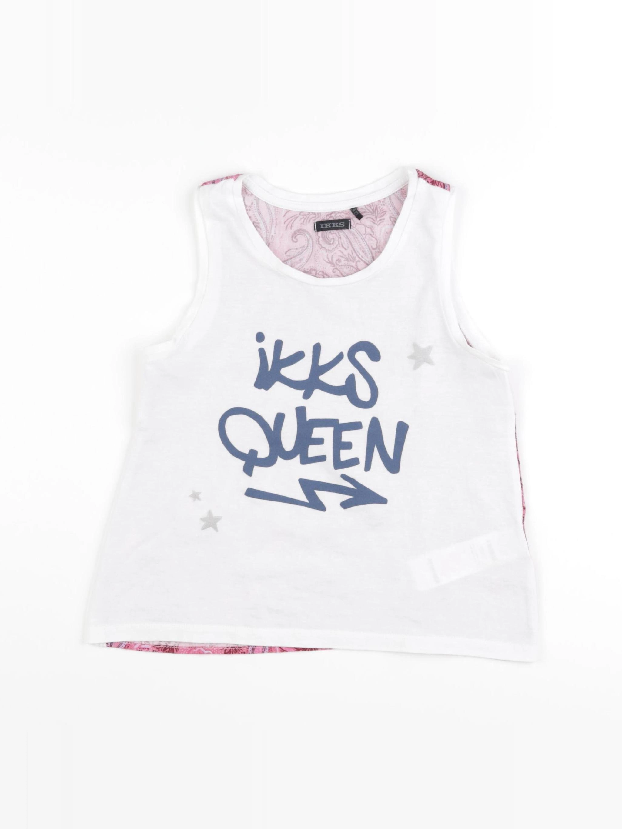 IKKS - débardeur blanc - 8 ans