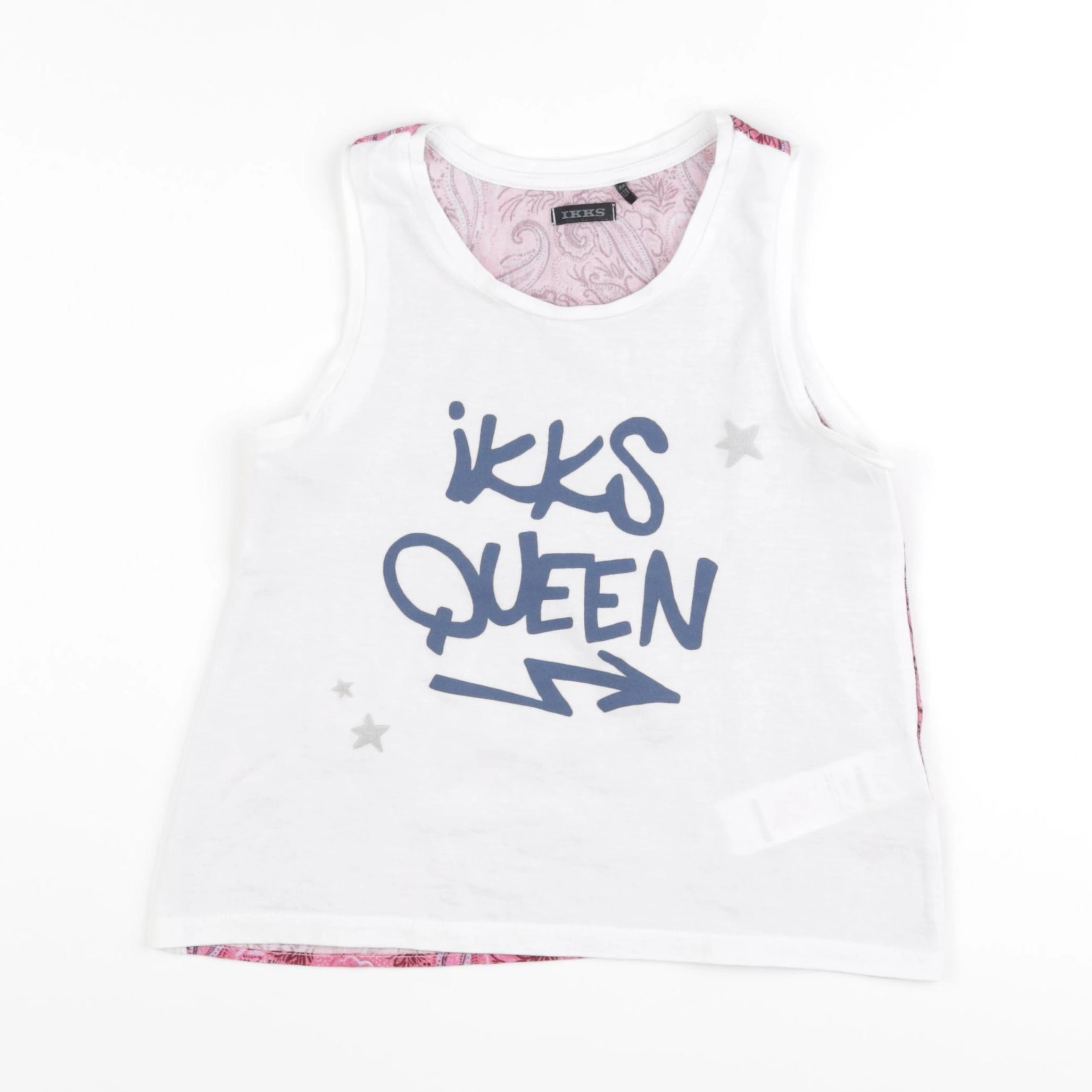 IKKS - débardeur blanc - 8 ans