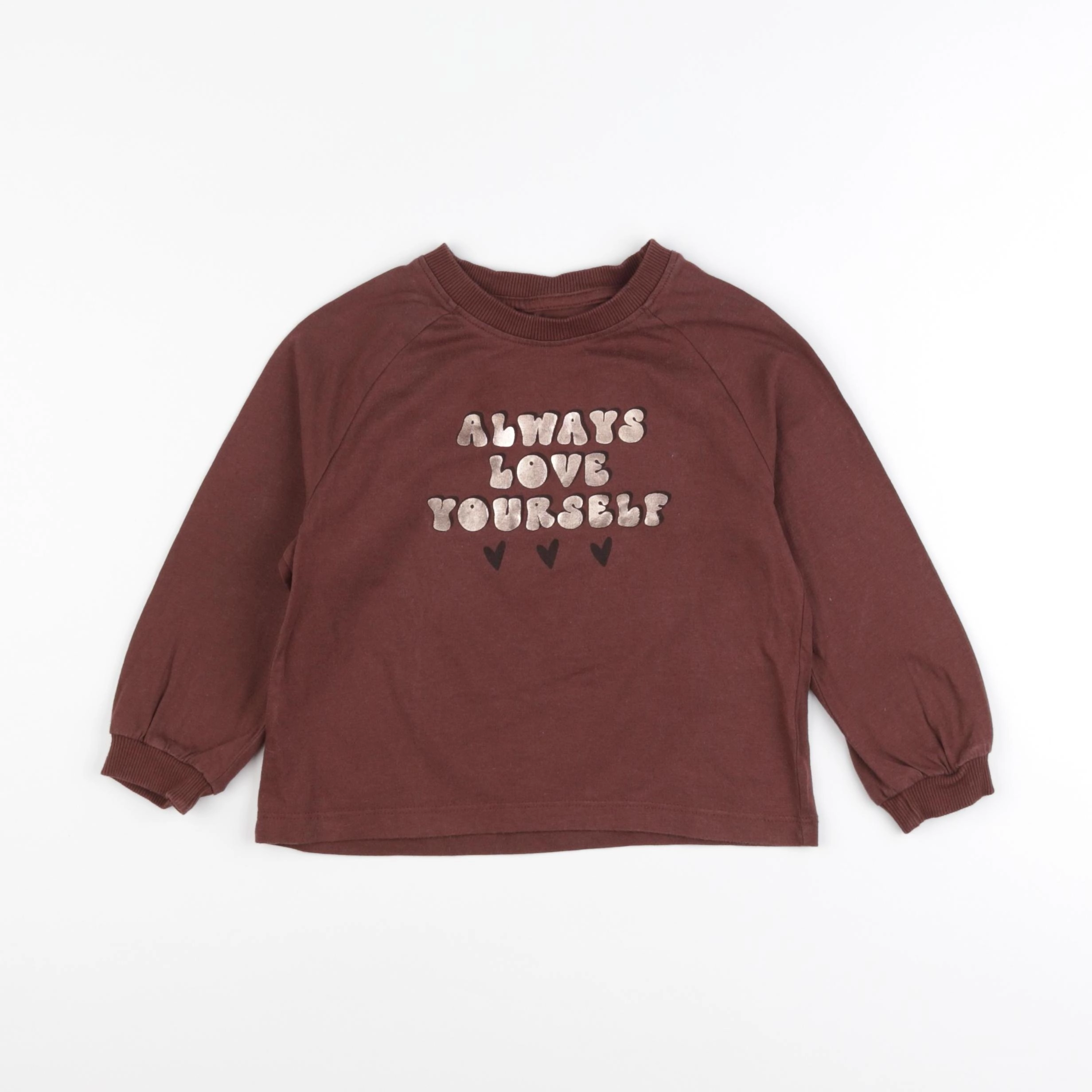 Vertbaudet - tee-shirt marron - 3 ans