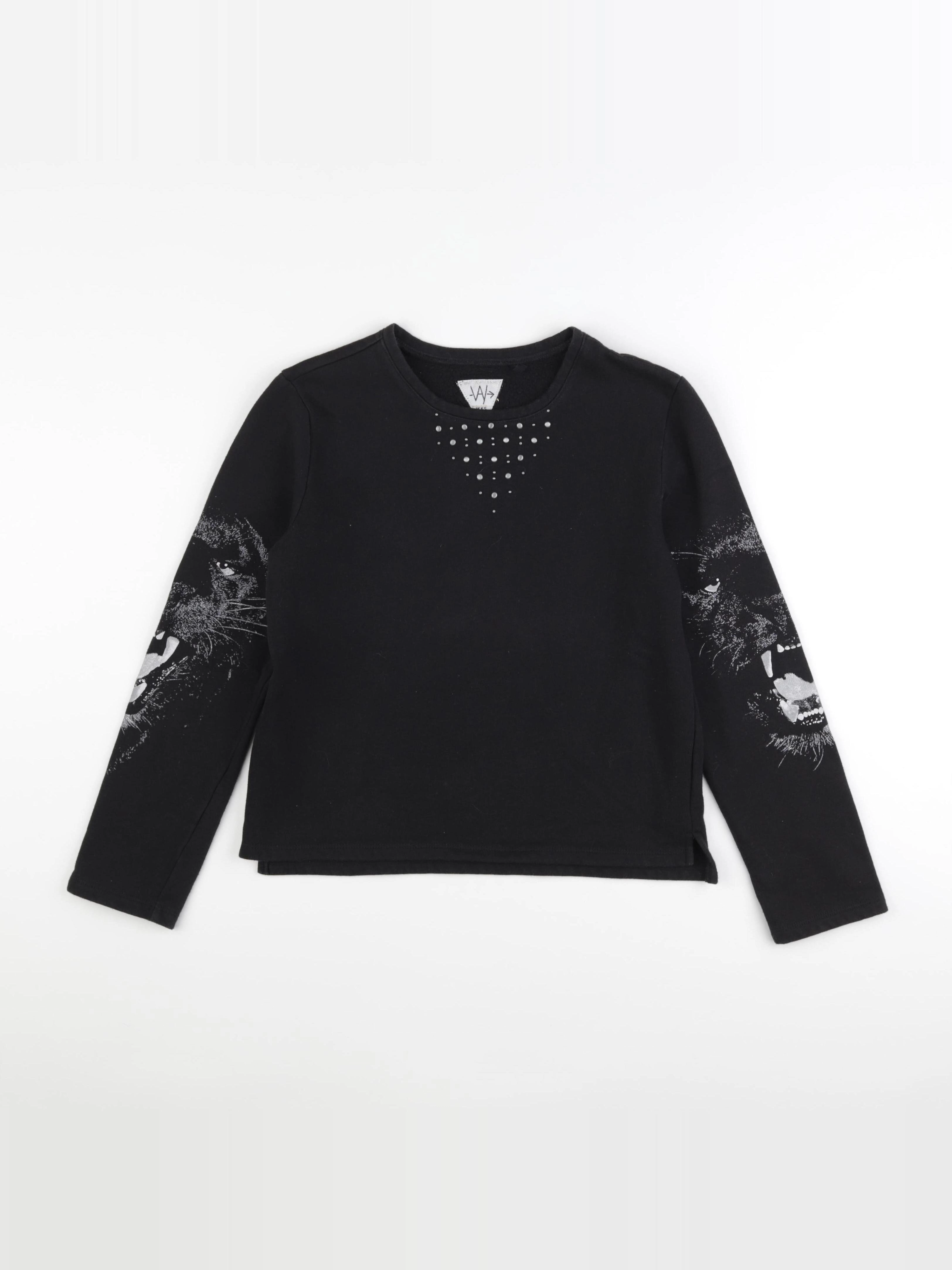 IKKS - sweat noir - 12 ans
