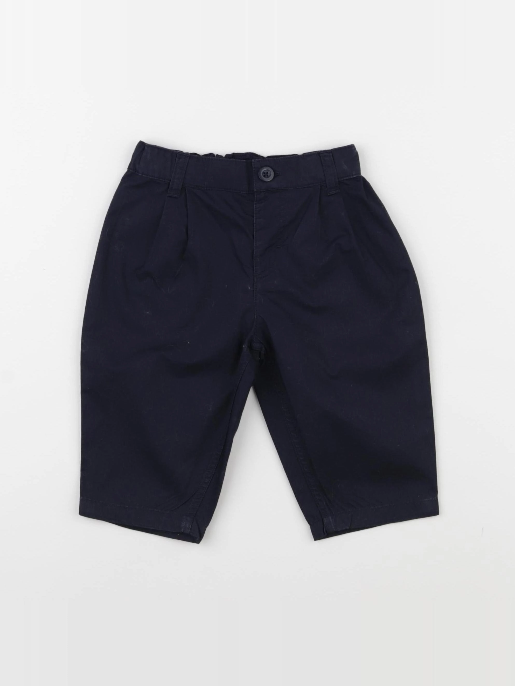 Petit Bateau - pantalon bleu - 12 mois