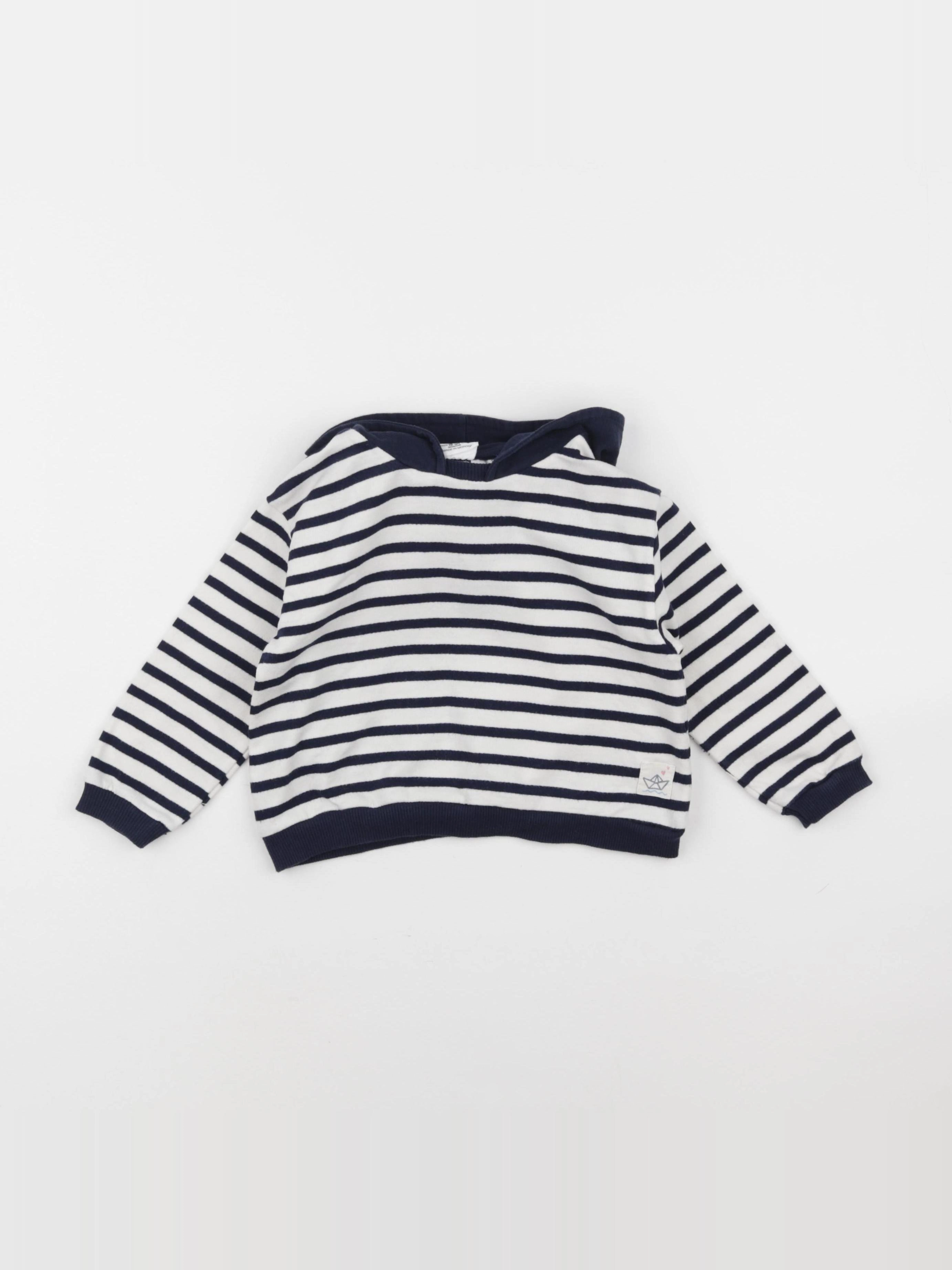 Zara - sweat blanc - 18/24 mois