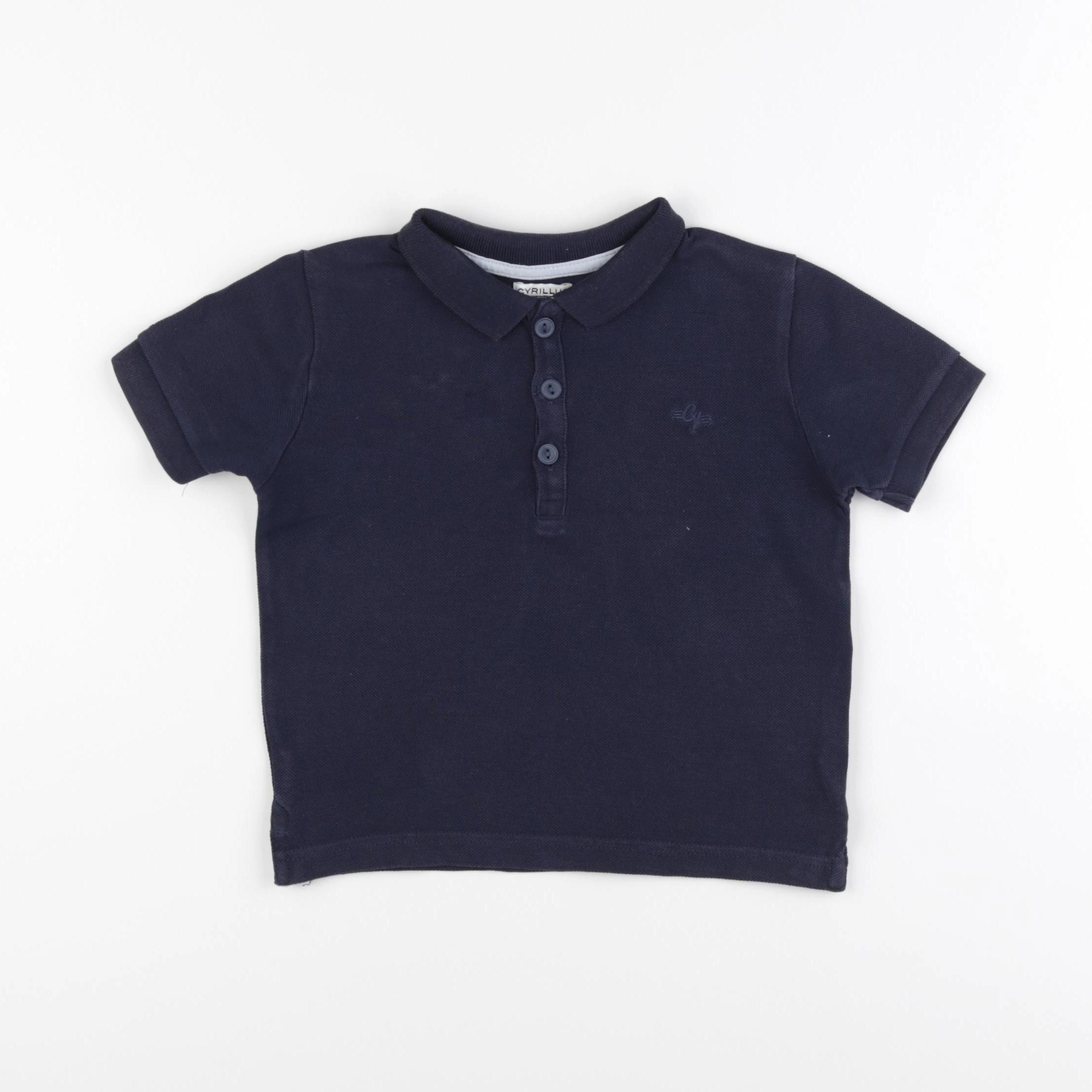 Cyrillus - polo bleu - 3 ans