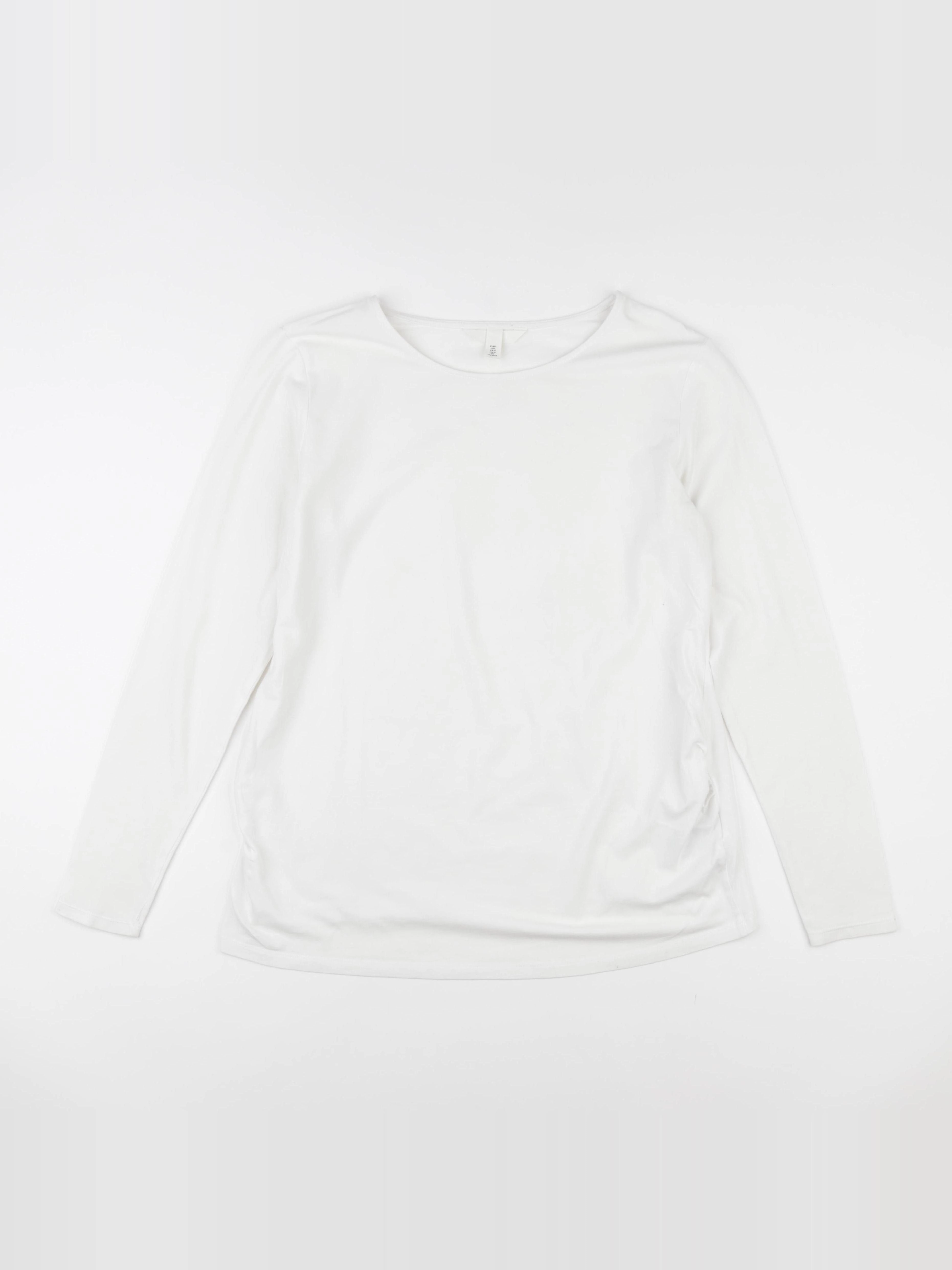 H&M - tee-shirt grossesse blanc - l