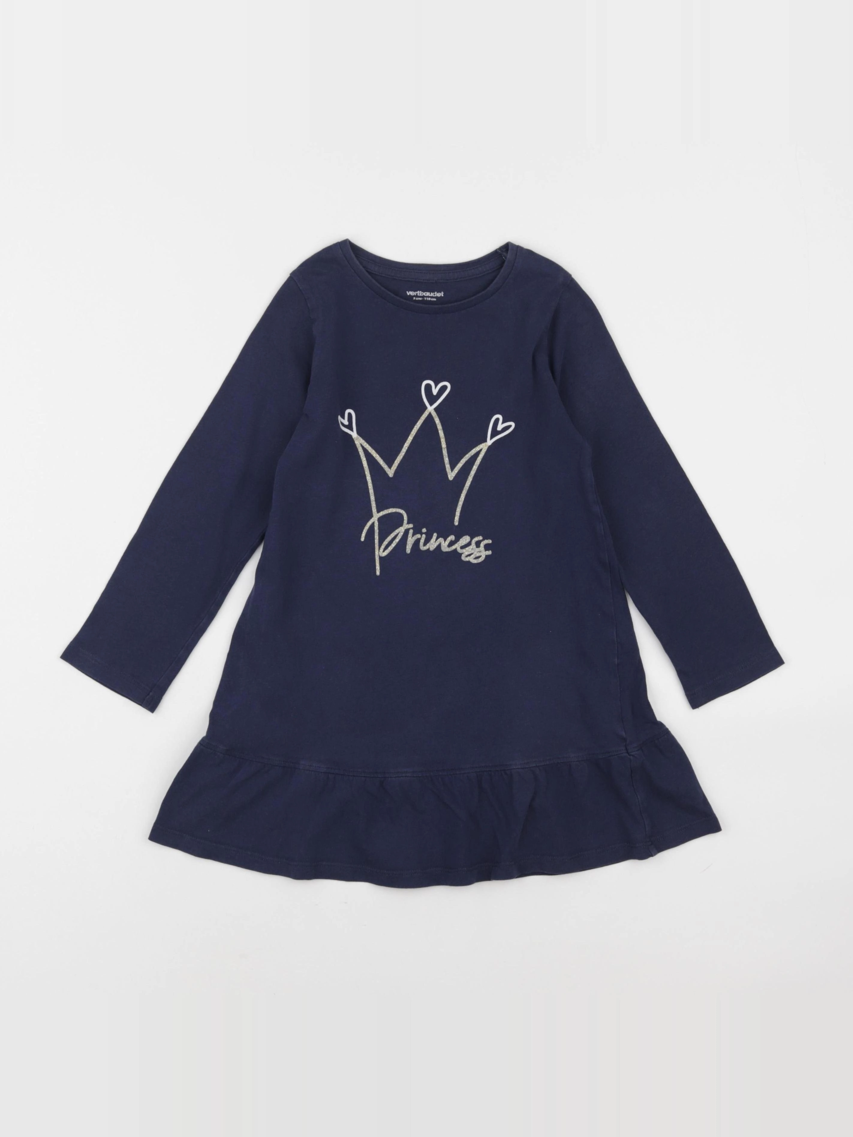 Vertbaudet - robe bleu - 5 ans