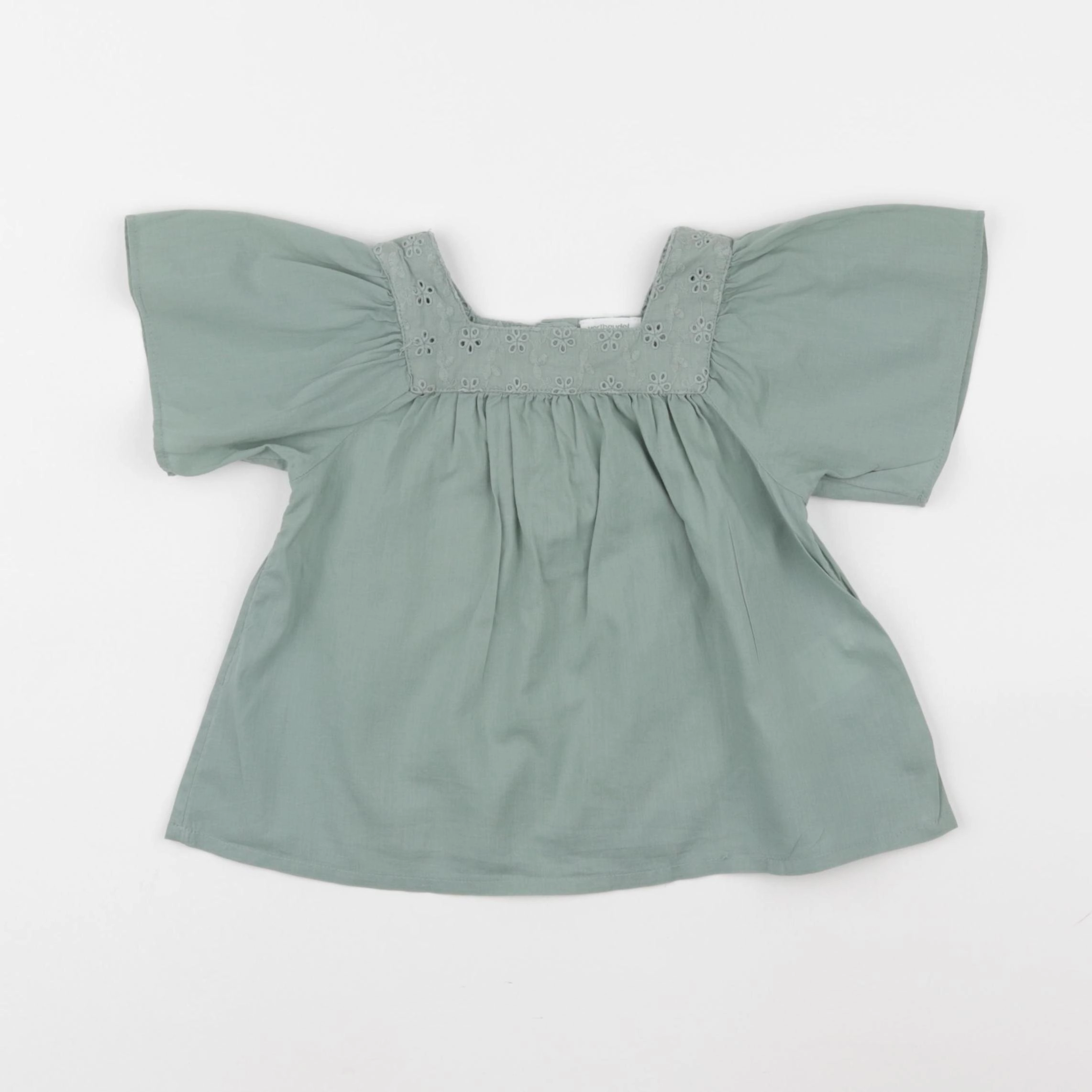 Vertbaudet - blouse vert - 18 mois
