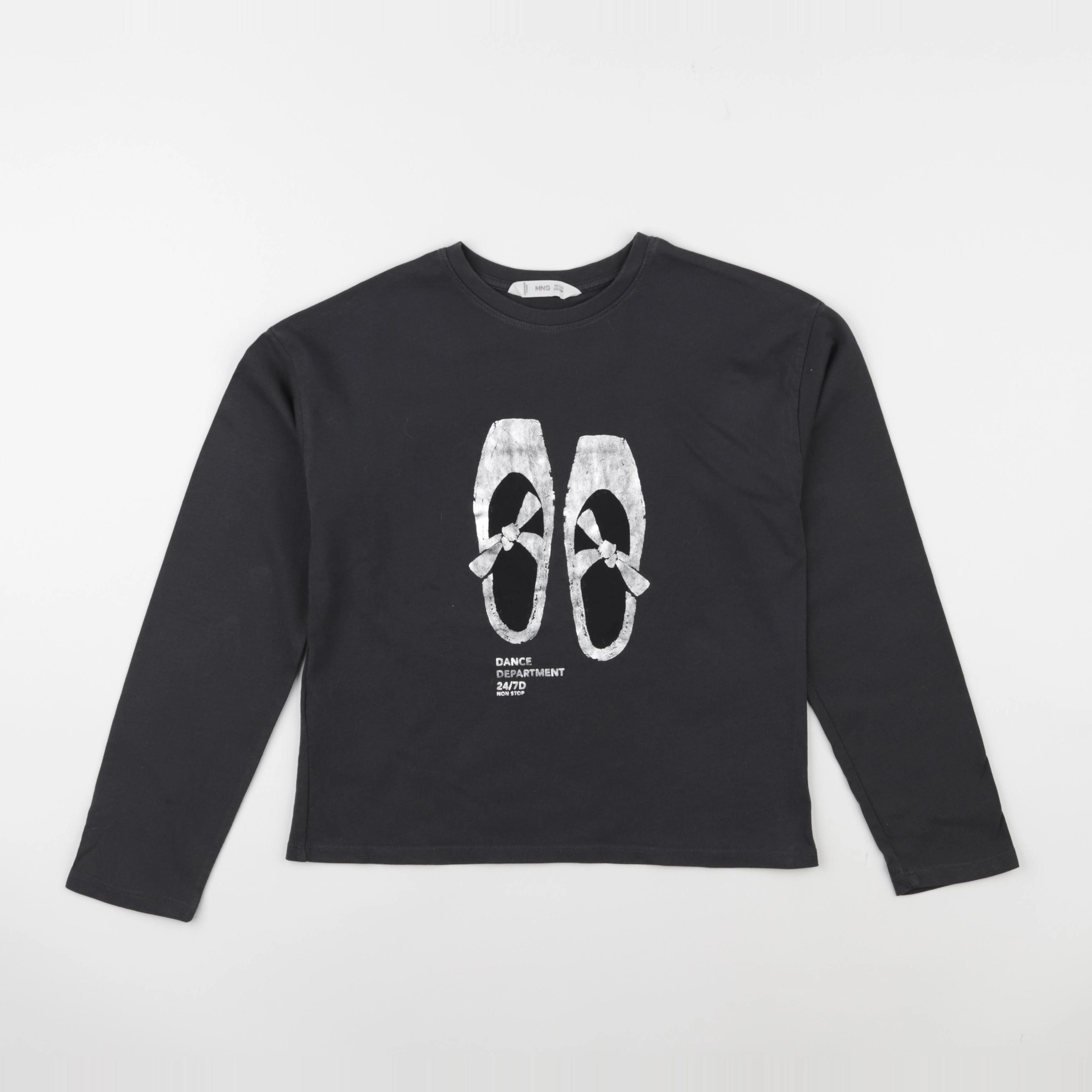 Mango - tee-shirt gris - 11/12 ans