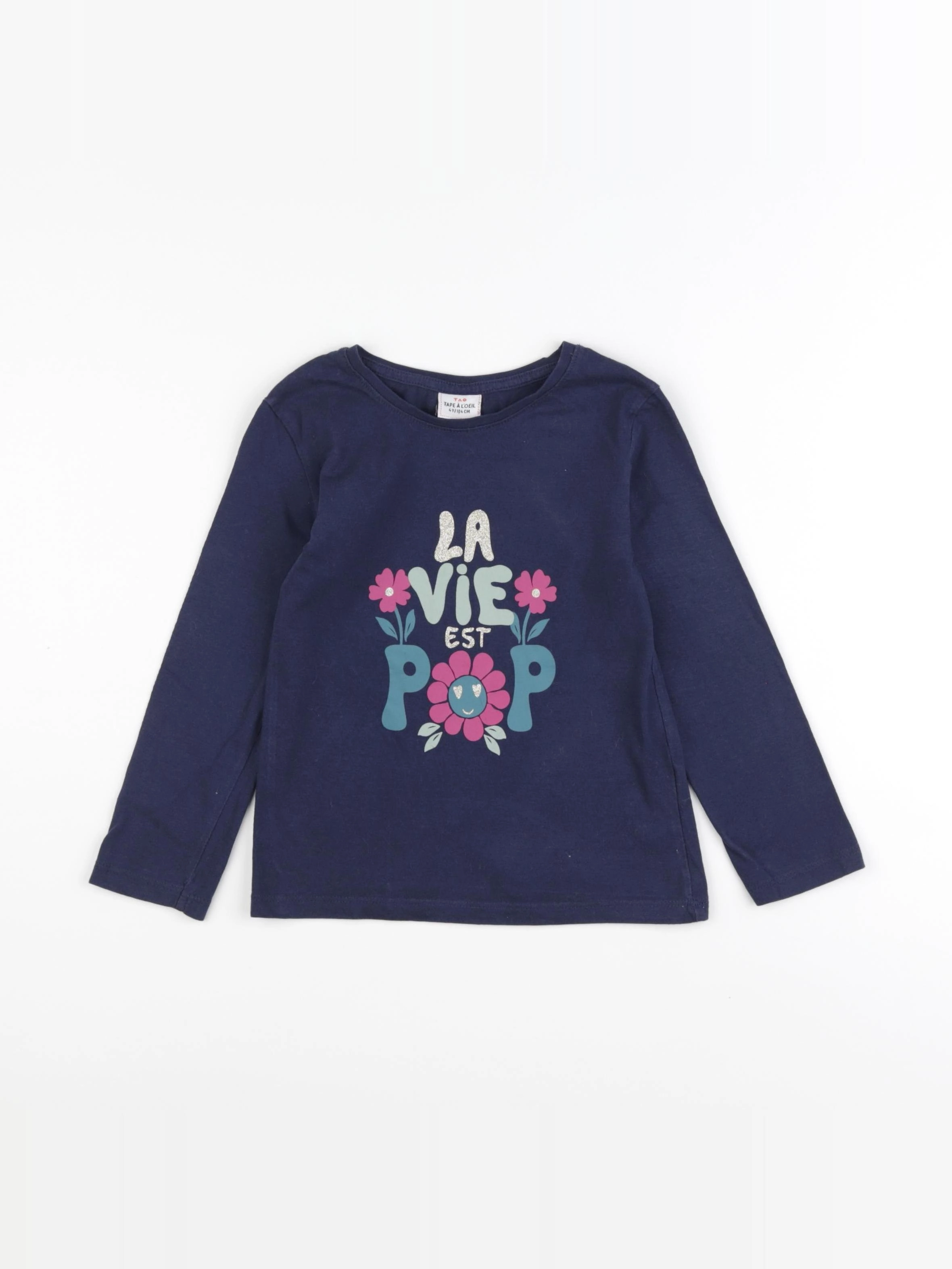 Tape à l'oeil - tee-shirt bleu - 4 ans