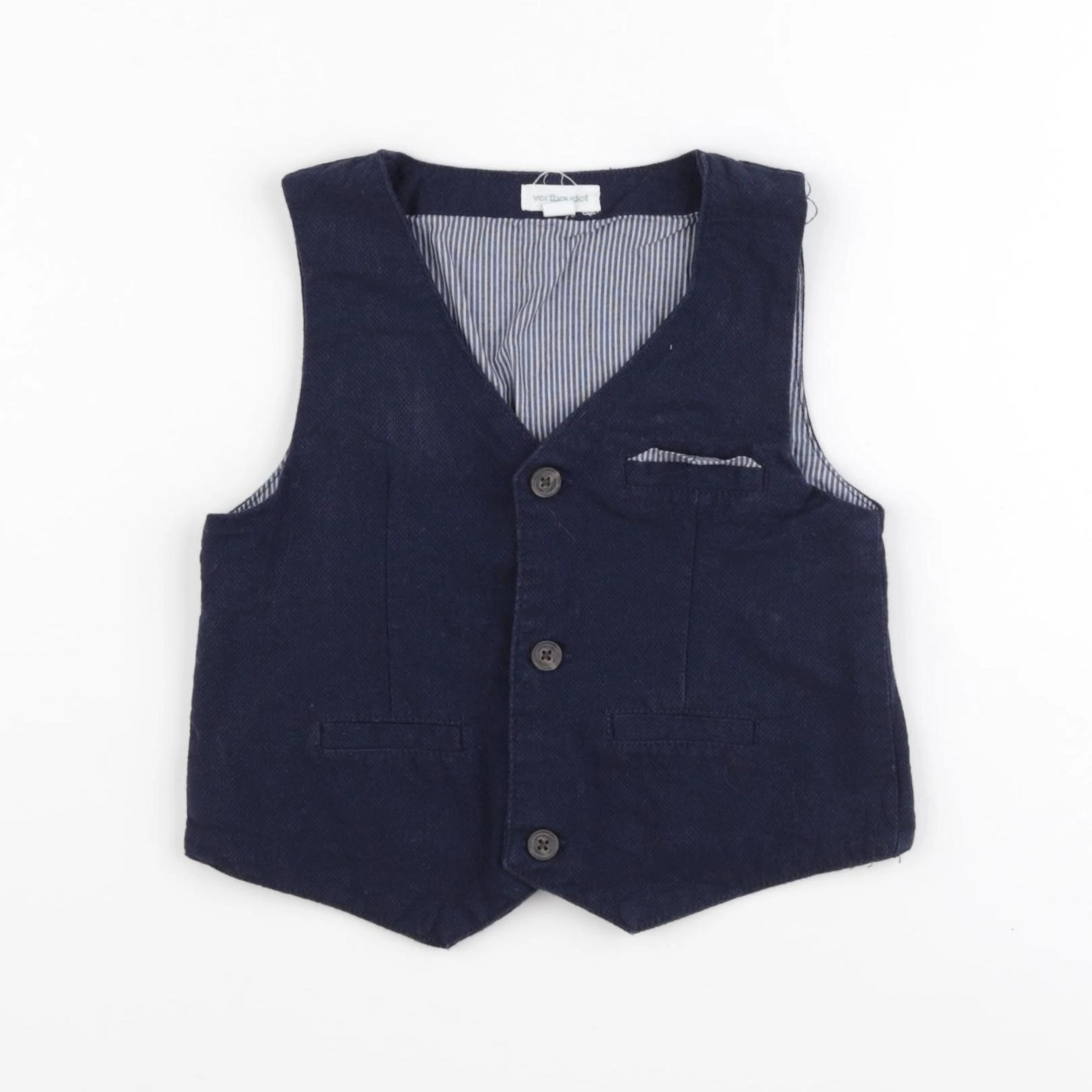 Vertbaudet - gilet bleu - 2 ans