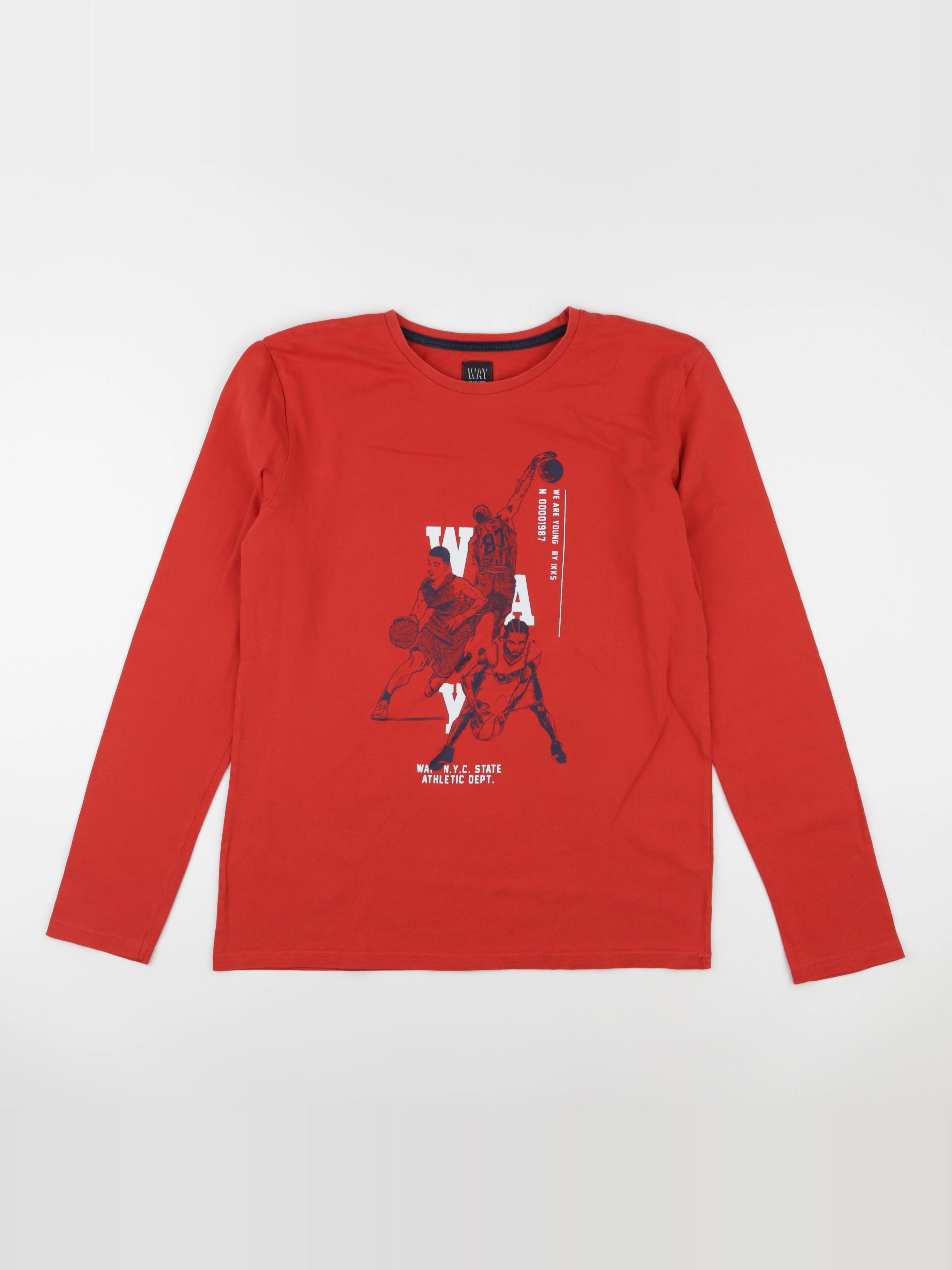 IKKS - tee-shirt rouge - 16 ans