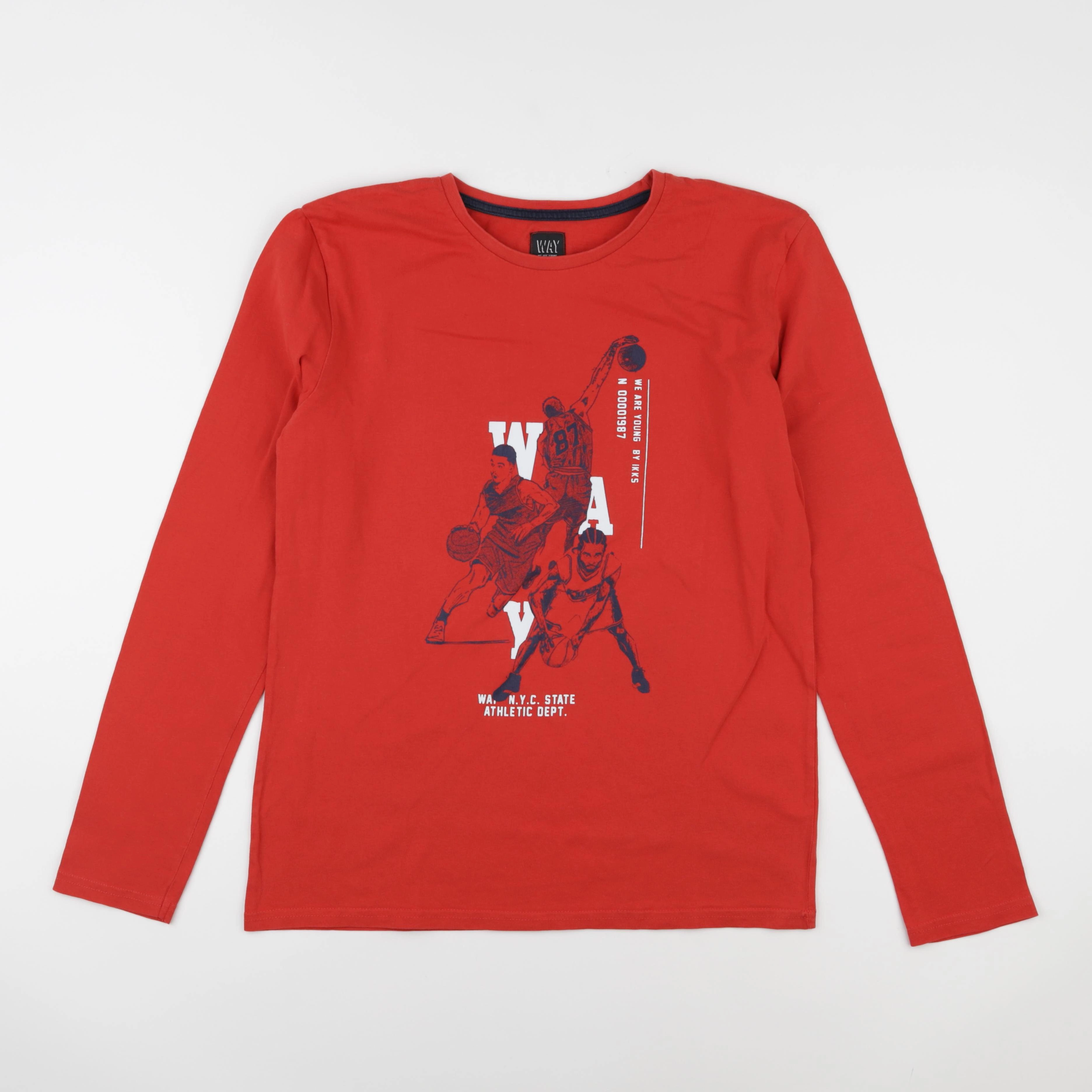 IKKS - tee-shirt rouge - 16 ans