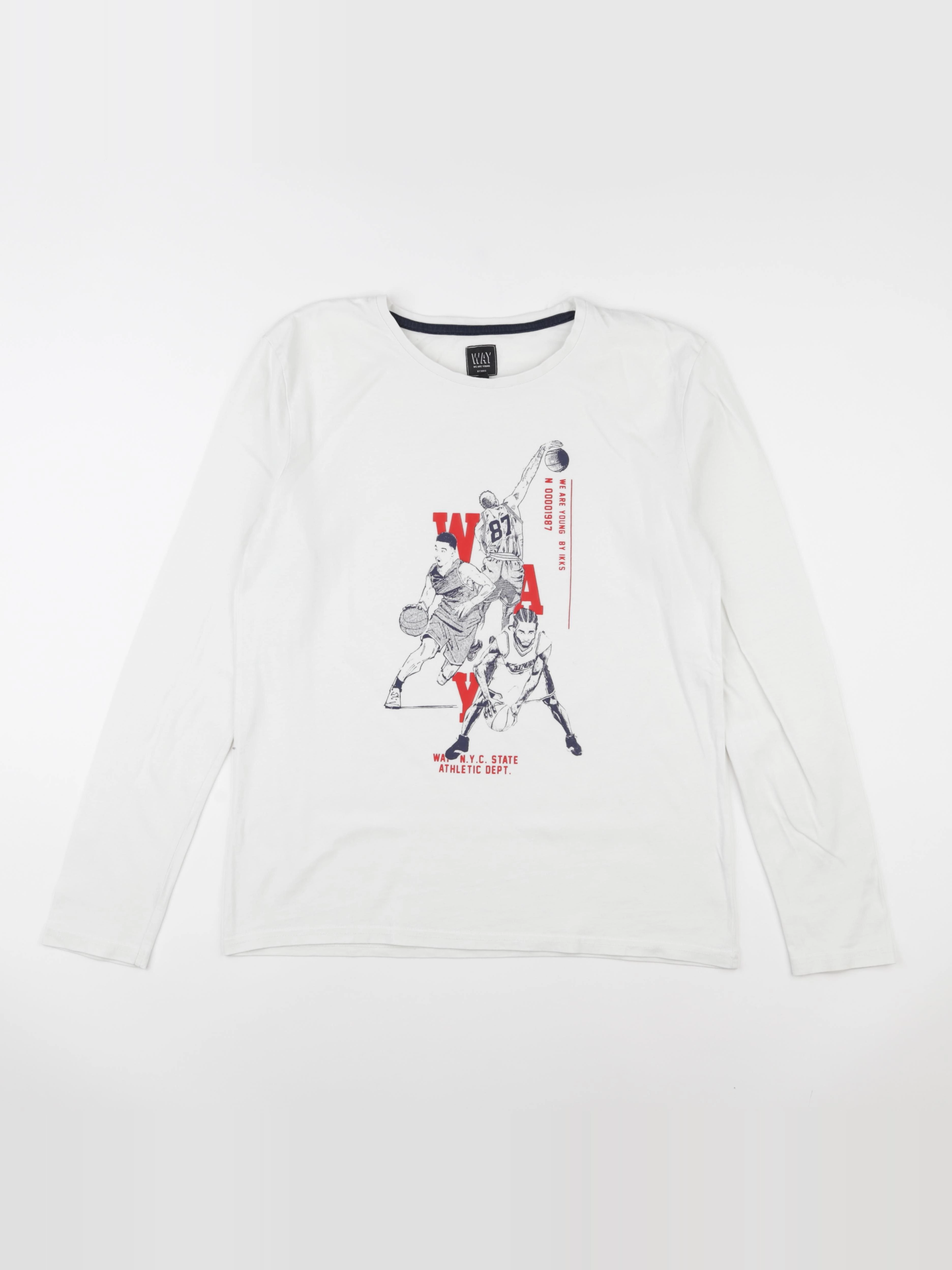 IKKS - tee-shirt blanc - 16 ans