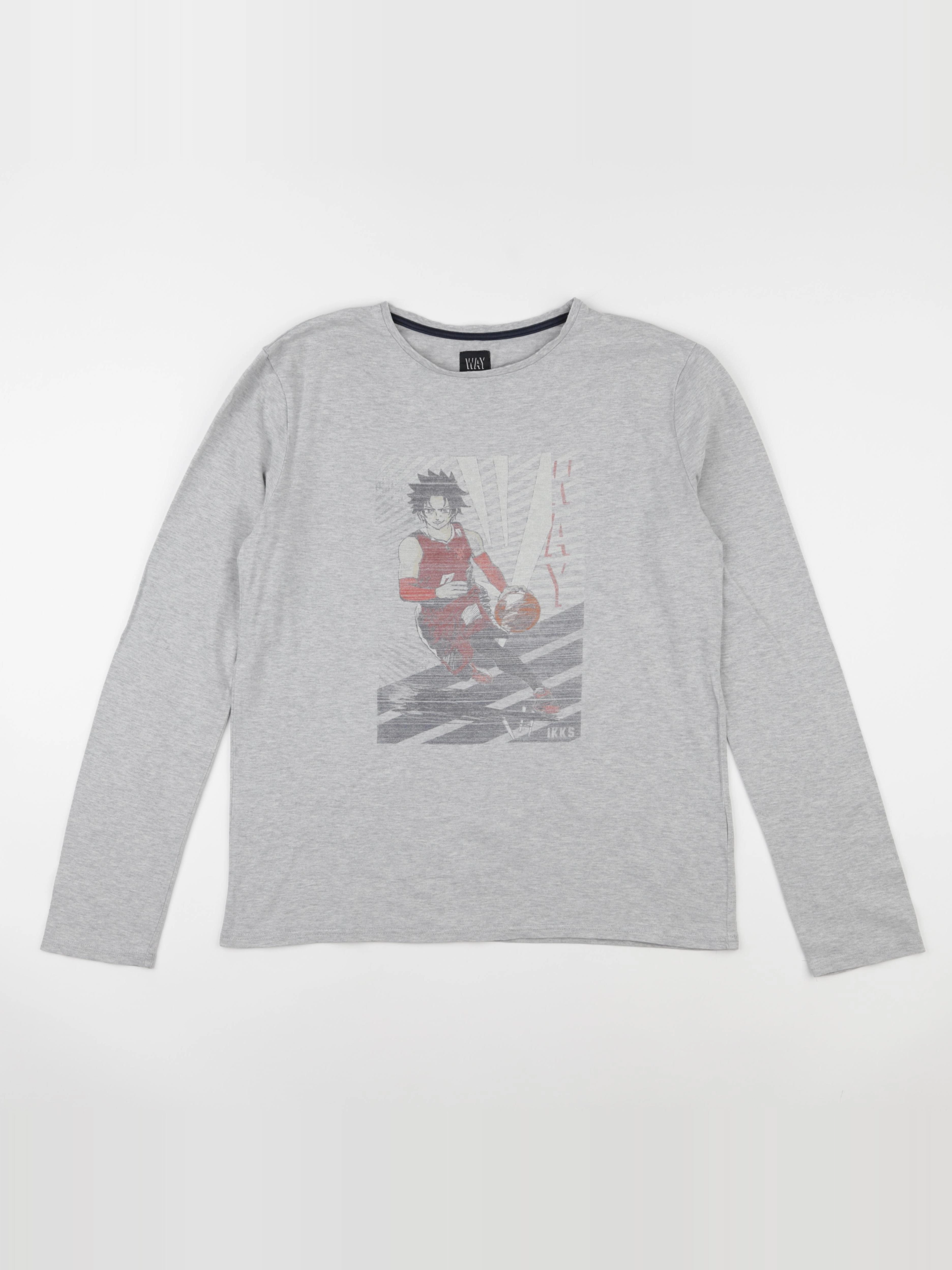 IKKS - tee-shirt gris - 16 ans