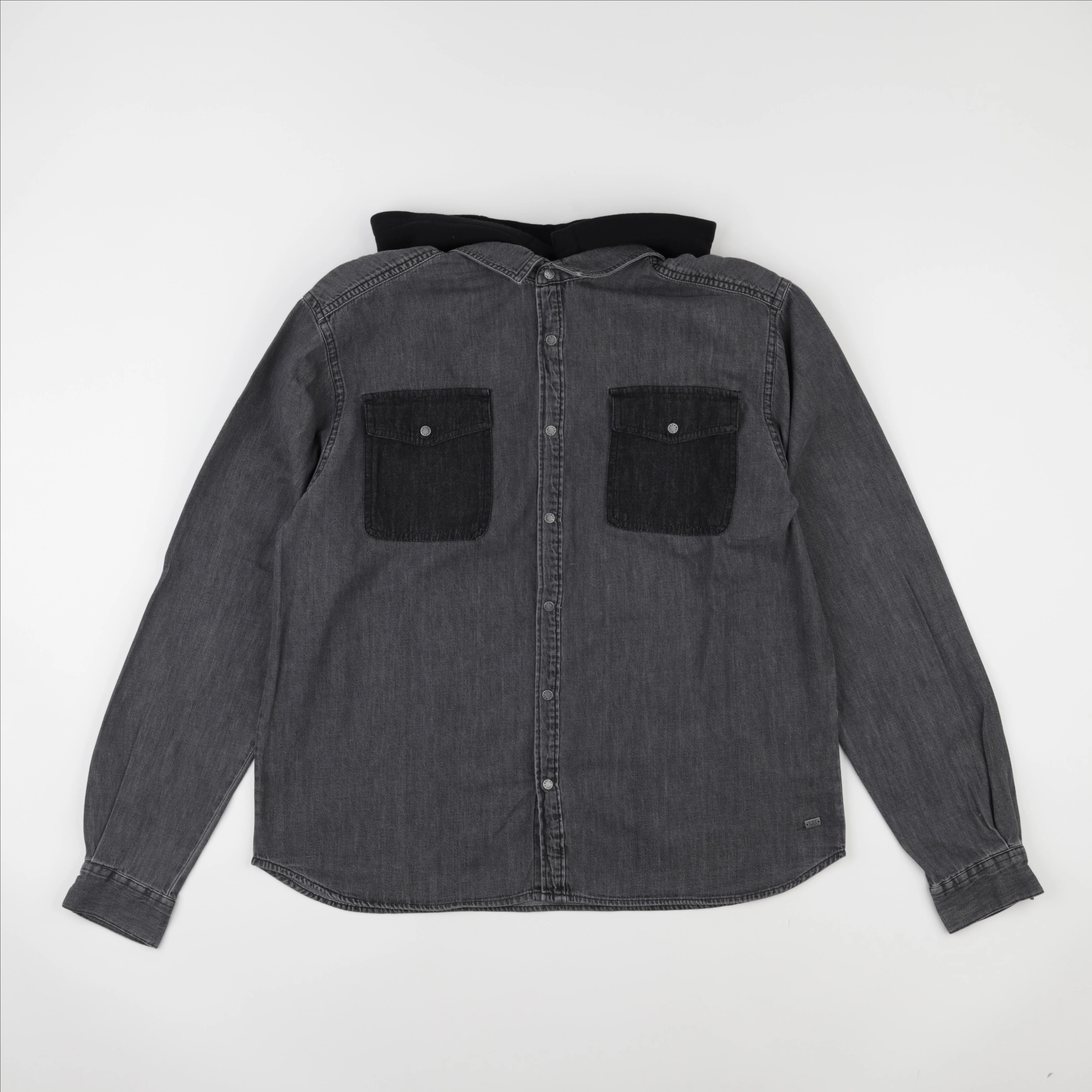 IKKS - chemise gris, noir - 16 ans