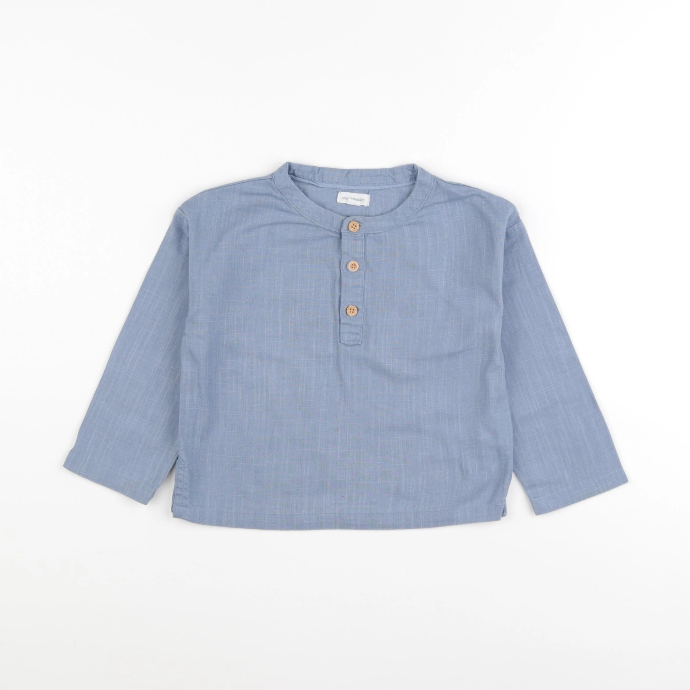 Vertbaudet - chemise bleu - 24 mois