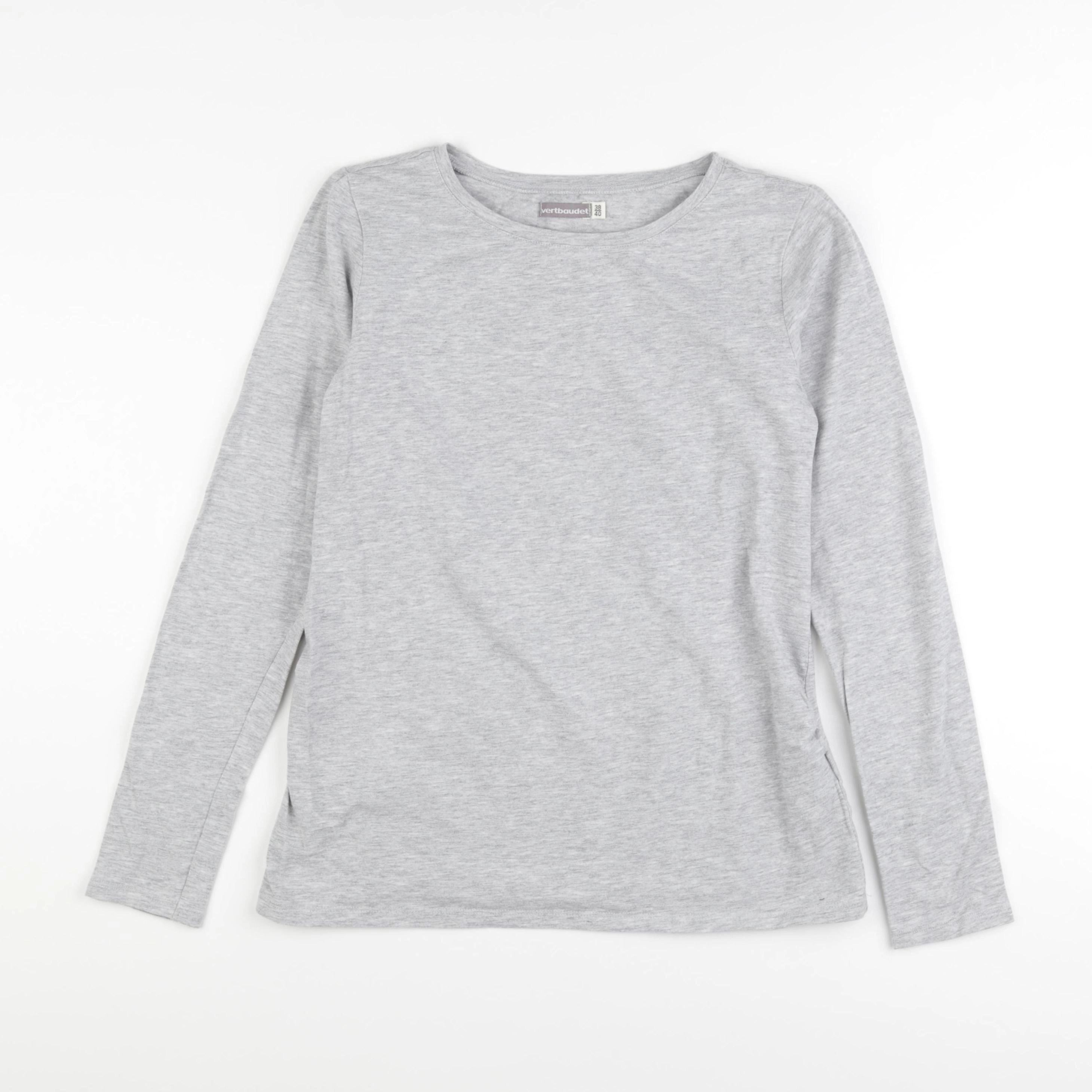 Vertbaudet - tee-shirt grossesse gris - 38 à 40