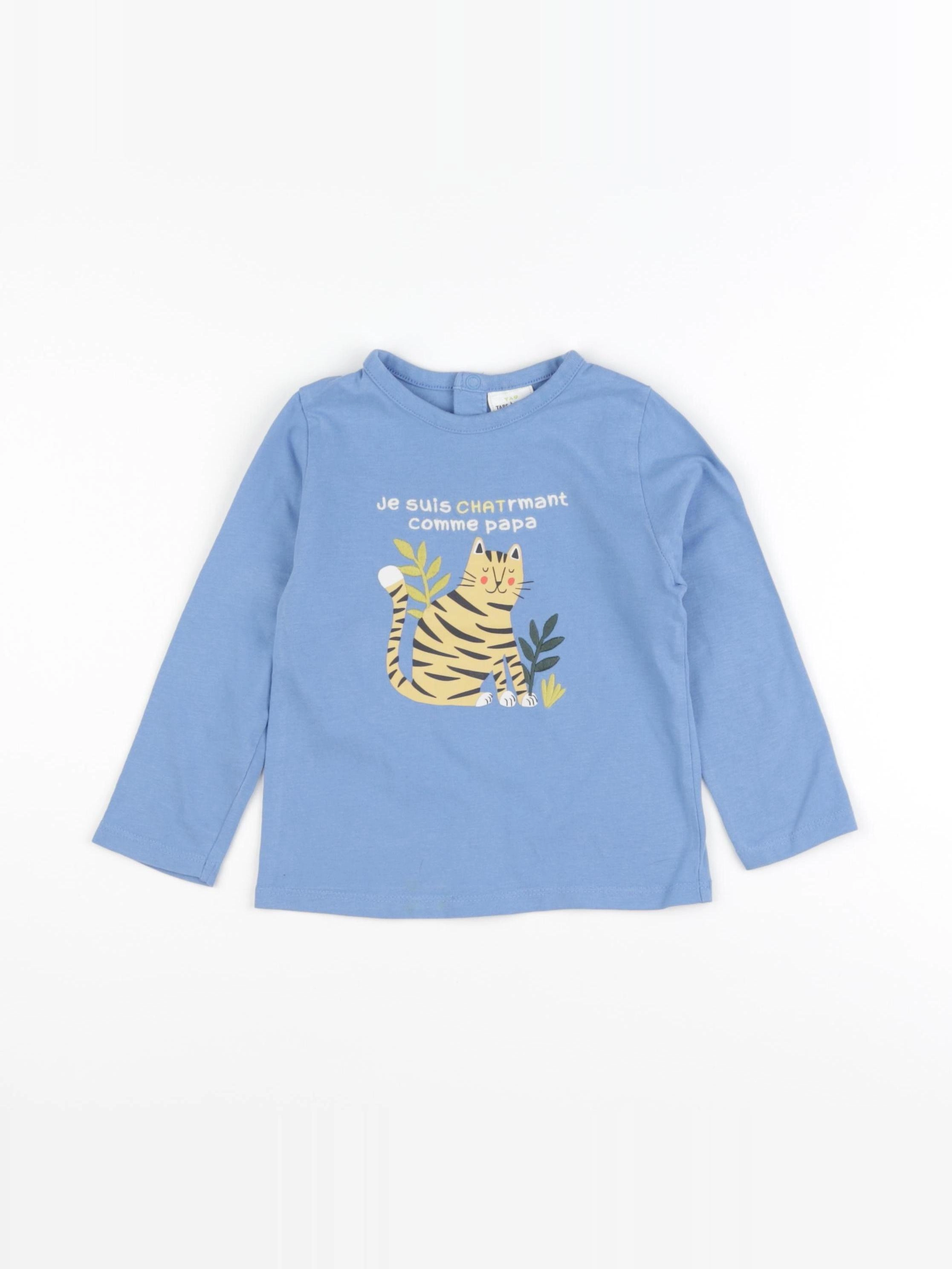 Tape à l'oeil - tee-shirt bleu - 24 mois